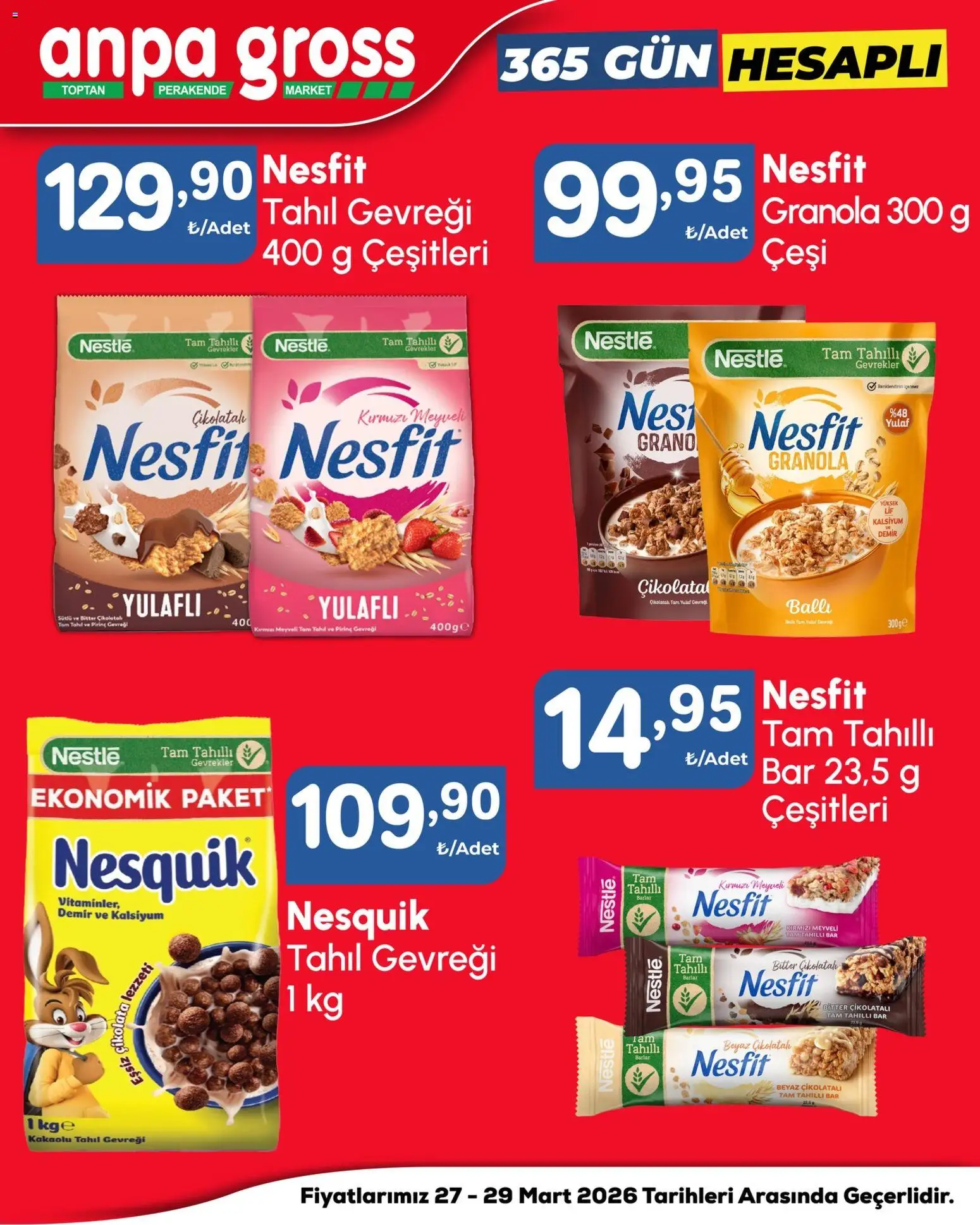 Anpa Gross Katalog - 27.03.2026 tarihinden itibaren geçerlidir | Sayfa: 11 | Ürünler: Pirinç gevreği, Çikolata, Pirinç, Tahıl