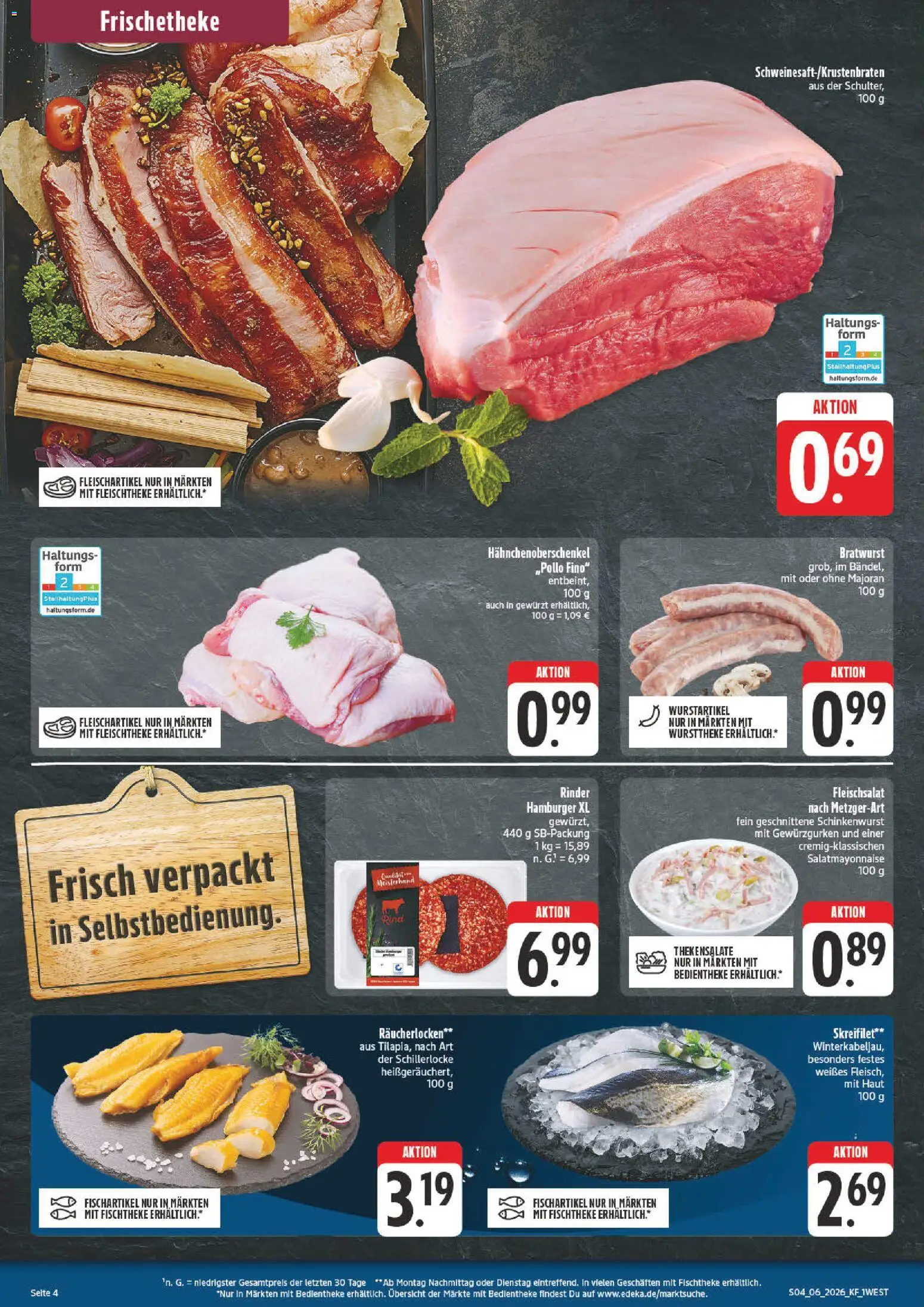 nah & gut Prospekt 	 – gültig ab 02.02.2026 | Seite: 4 | Produkte: Bratwurst