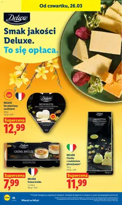Pogląd oferty "DELUXE Ser pleśniowy neufchâtel, Ser pleśniowy neufchâtel, 200 g" - ważna od 26.03.2026 | Strona: 46