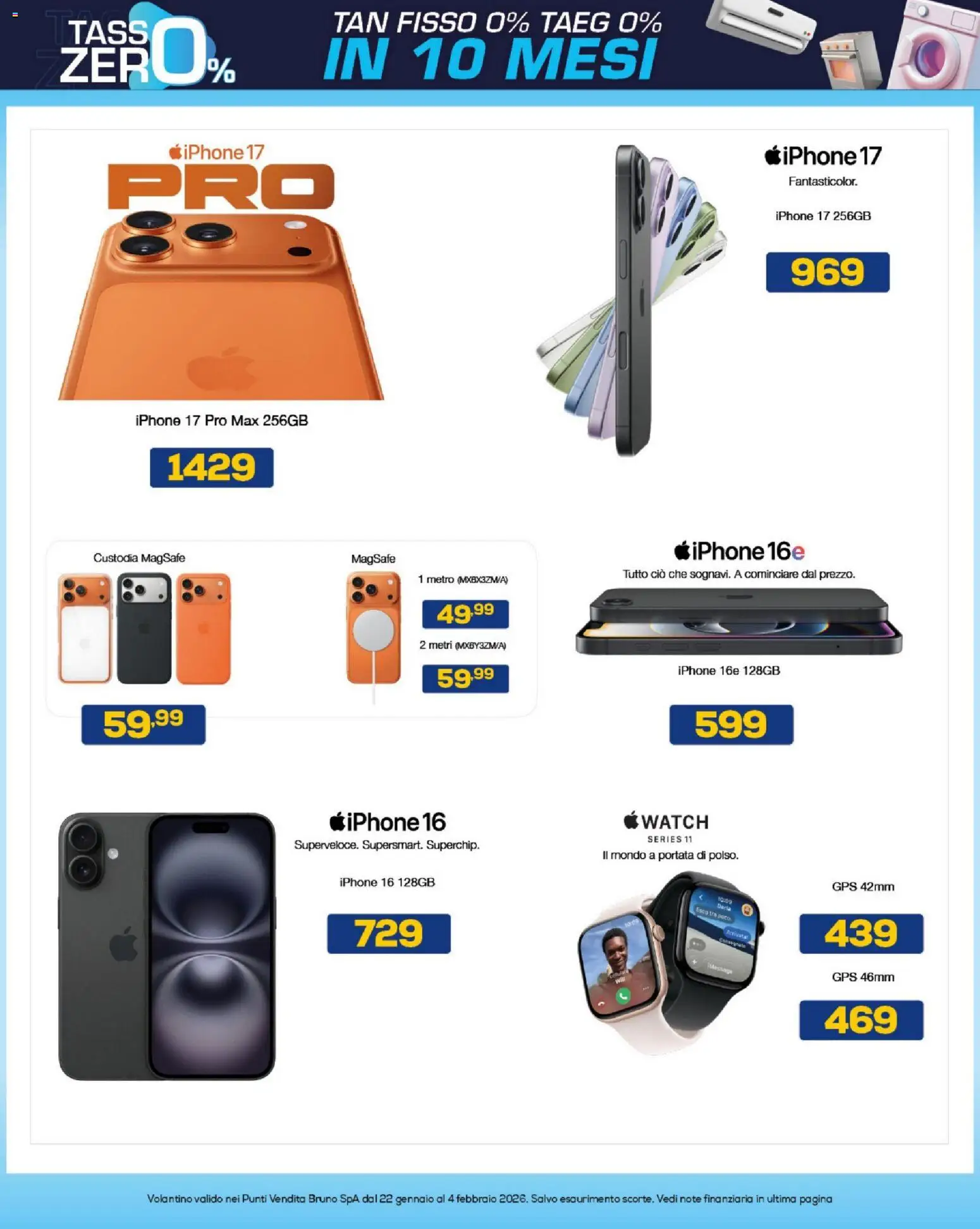 Volantino BRUNO del 22.01.2026 | Pagina: 7 | Prodotti: Iphone