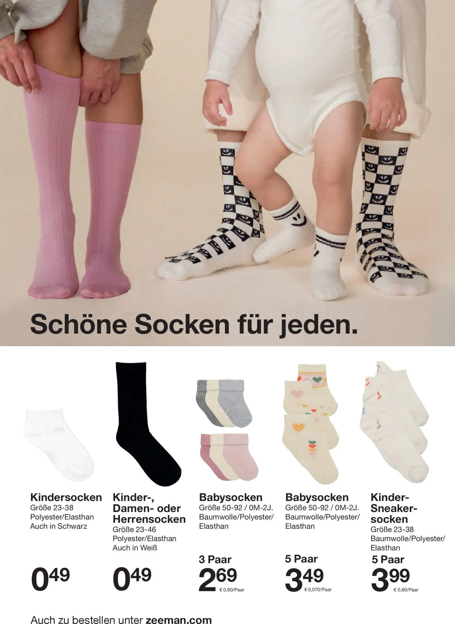 Zeeman Prospekt 	 – gültig ab 10.01.2026 | Seite: 4 | Produkte: Socken
