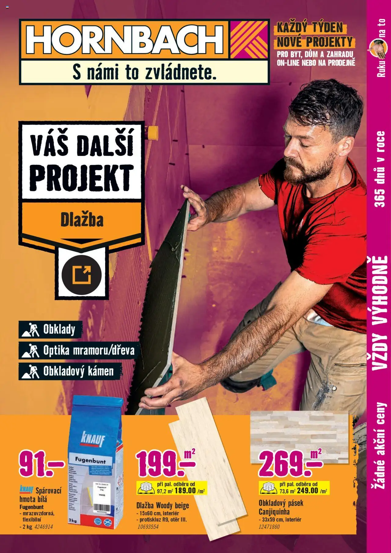 HORNBACH leták - Dlažba od 13.08.2025 | Strana: 1 | Produkty: Dlažba