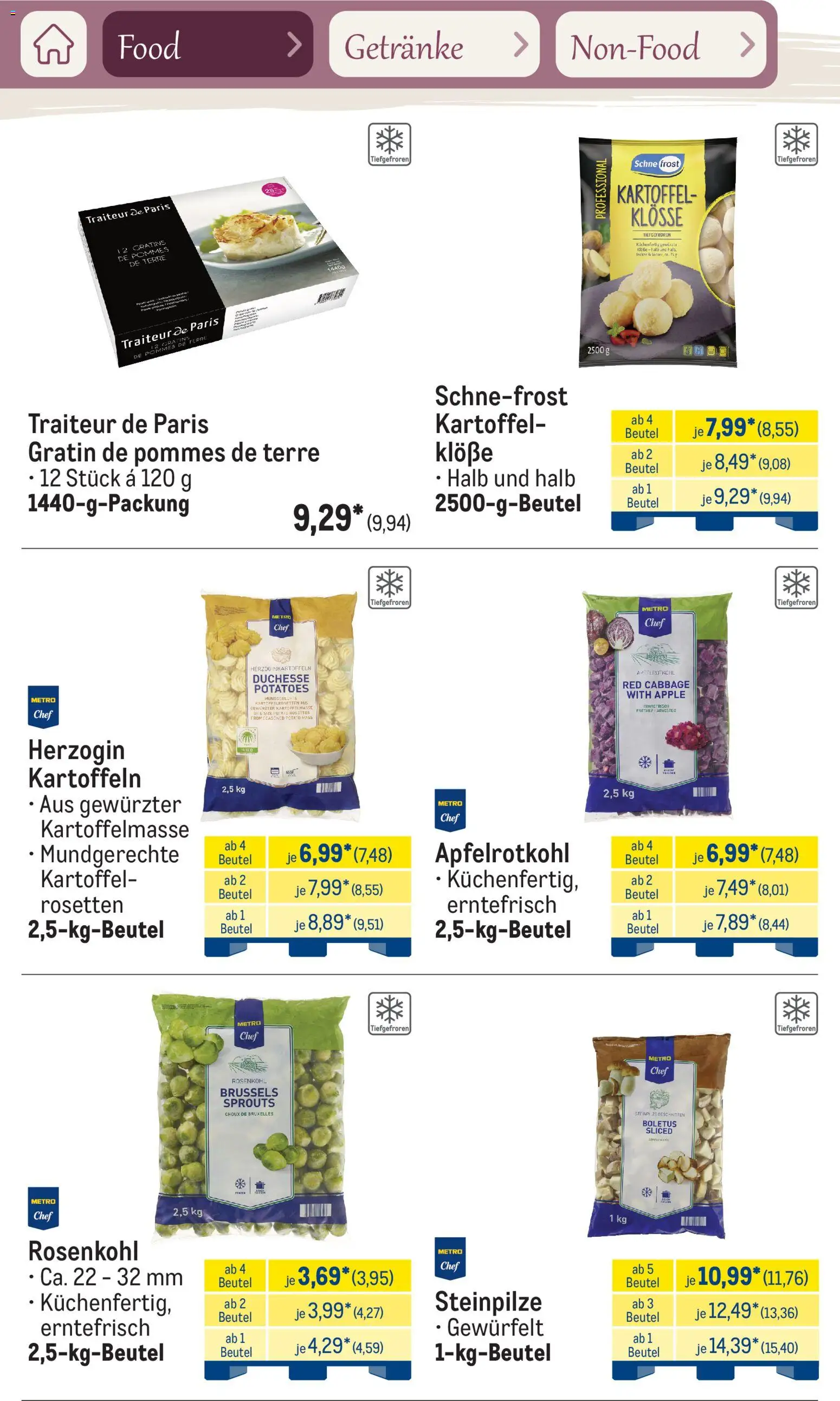 Metro Saisonkatalog Frühlingsgenuss – gültig ab 01.03.2026 | Seite: 17 | Produkte: Pommes, Apple, Kartoffeln