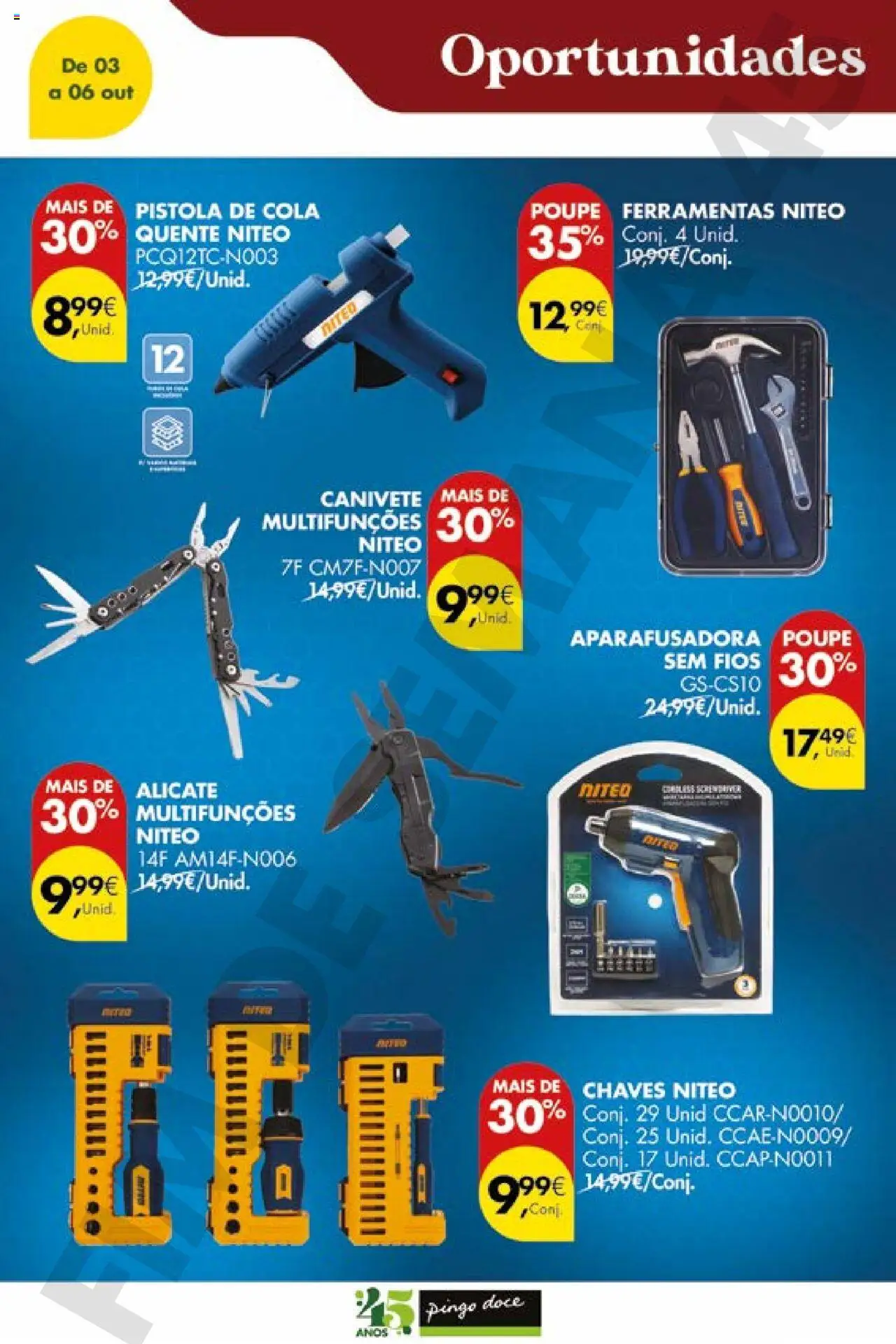 Pingo Doce Poupe este Fim de Semana │ válido de 03.10.2025 | Página: 17 | Produtos: Alicate, Ferramentas, Canivete