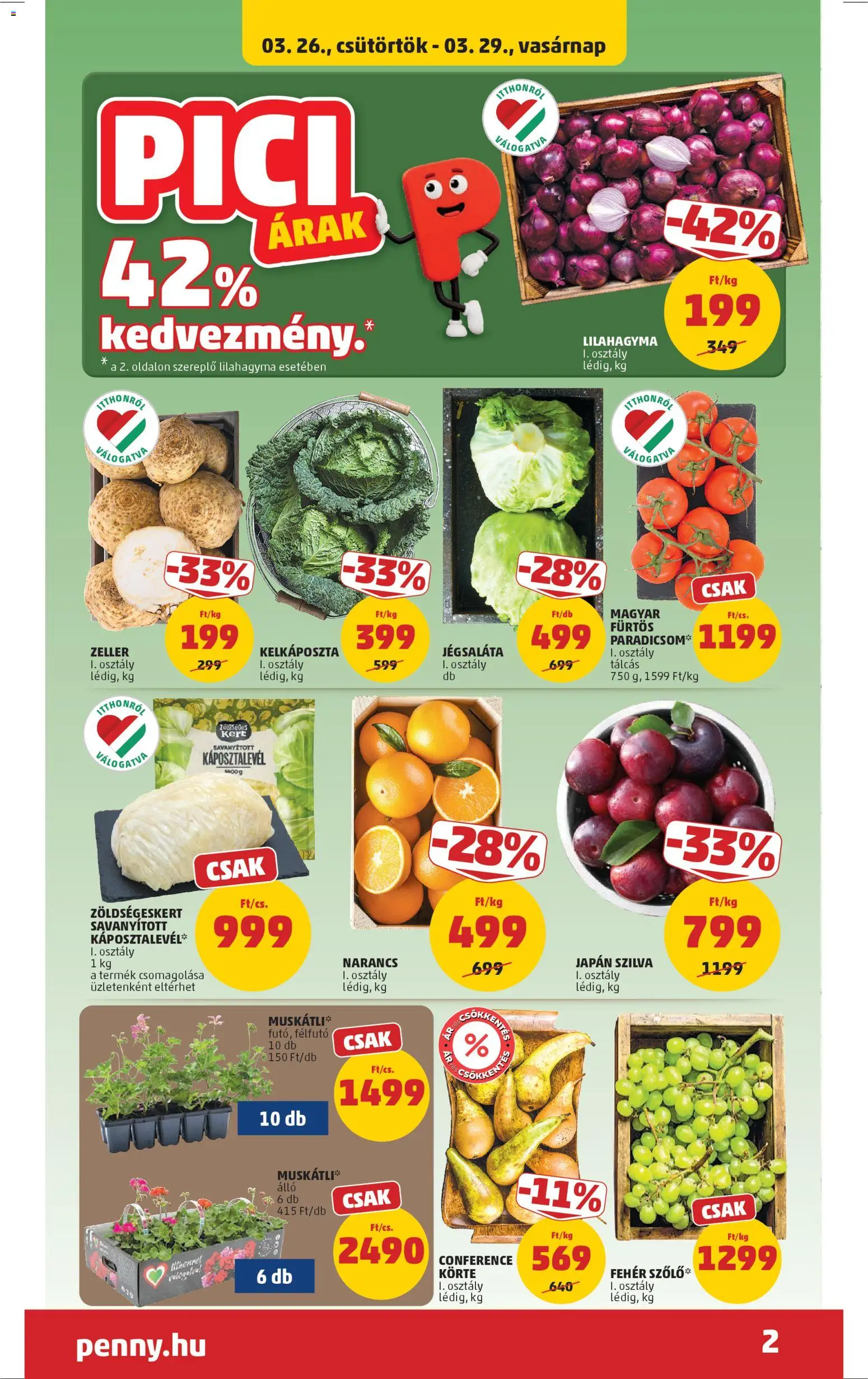 PENNY akciós ujság - amely érvényes a következő dátumtól: 26.03.2026 | Oldal: 2