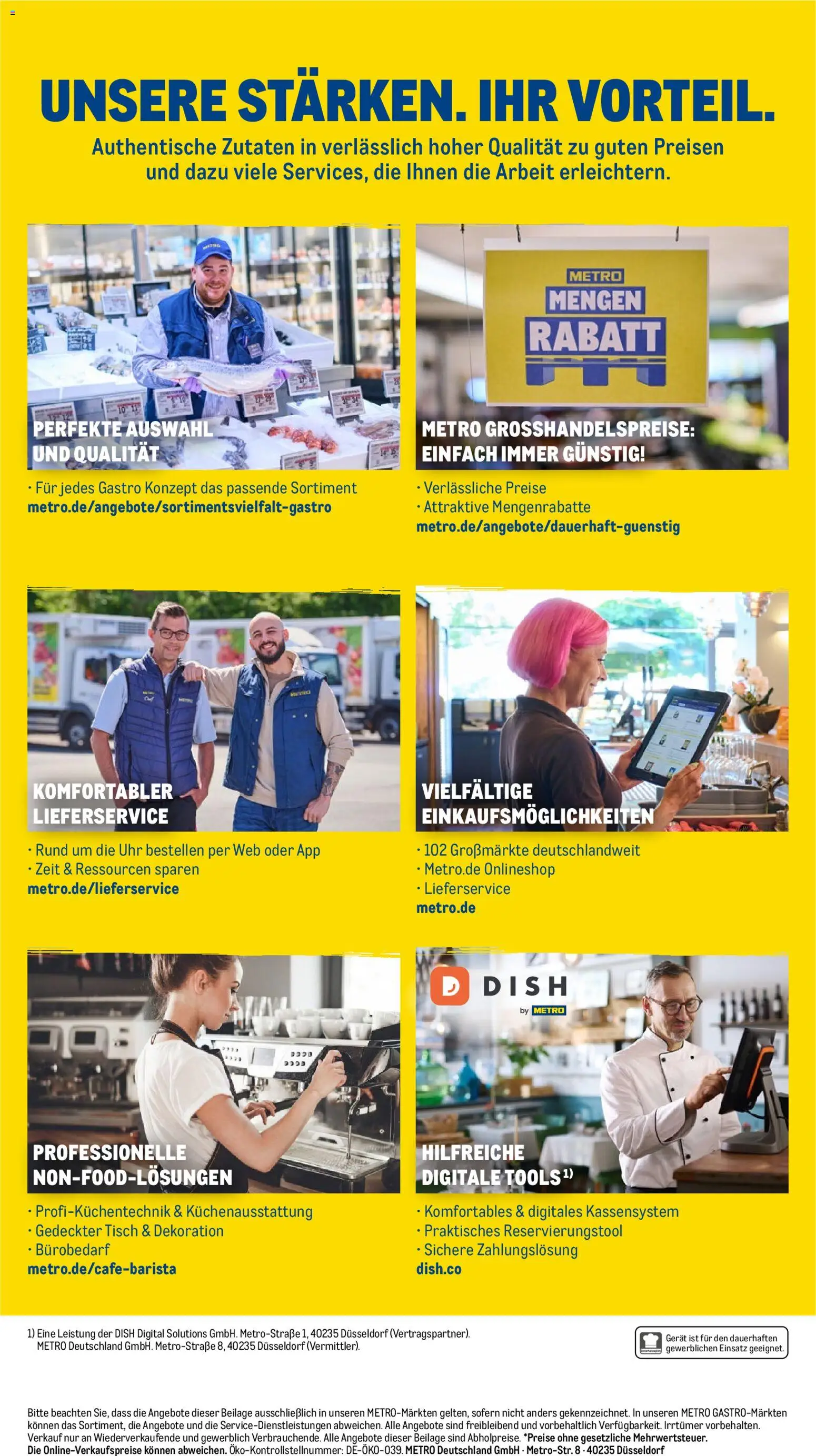 Metro Highlights Eisdiele und Café – gültig ab 09.03.2026 | Seite: 15 | Produkte: Tisch, Uhr