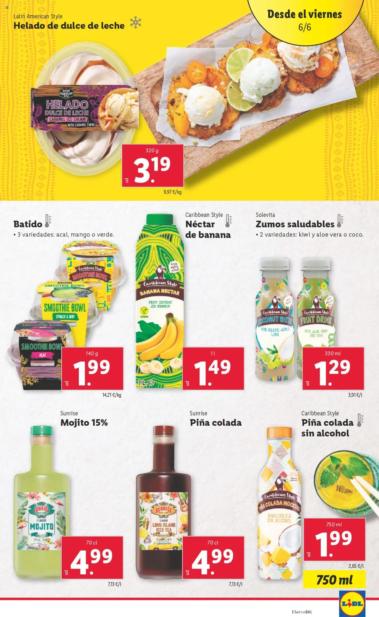 Lidl catálogo MAD │ válido desde el 02.06.2025 | Página: 29 | Productos: Piña, Kiwi, Ρούτερ, Néctar