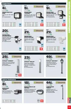 Brico Dépôt - Prévisualisation de Brico Dépôt - L'officiel du bricolage valide à partir de 25.03.2026 | Page: 25 | Produits: Lampadaire, Projecteur solaire, Projecteur