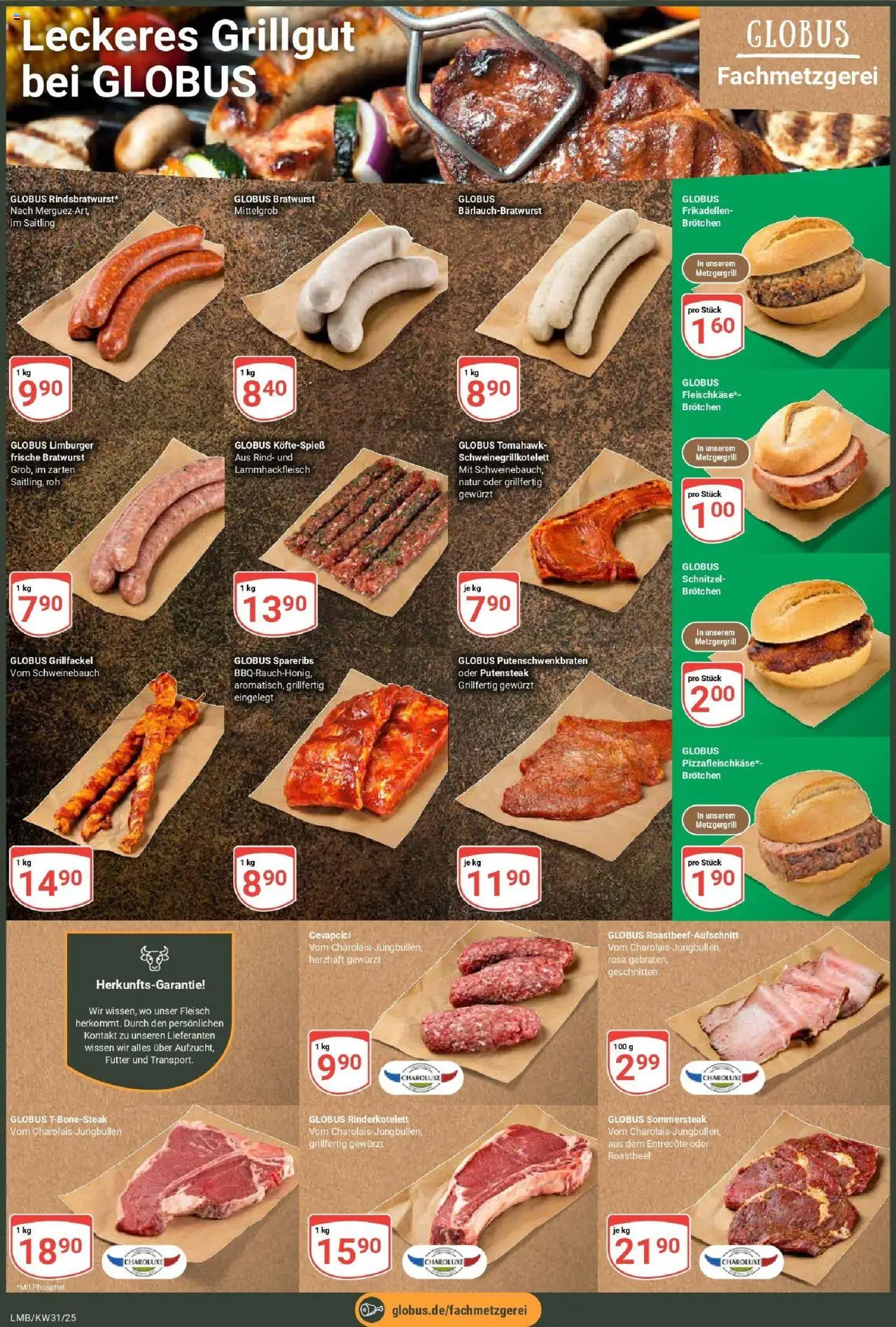 Globus prospekt Limburg	 - gültig ab dem 28.07.2025 | Seite: 2 | Produkte: Schweinebauch, Cevapcici, Roastbeef, Fleisch