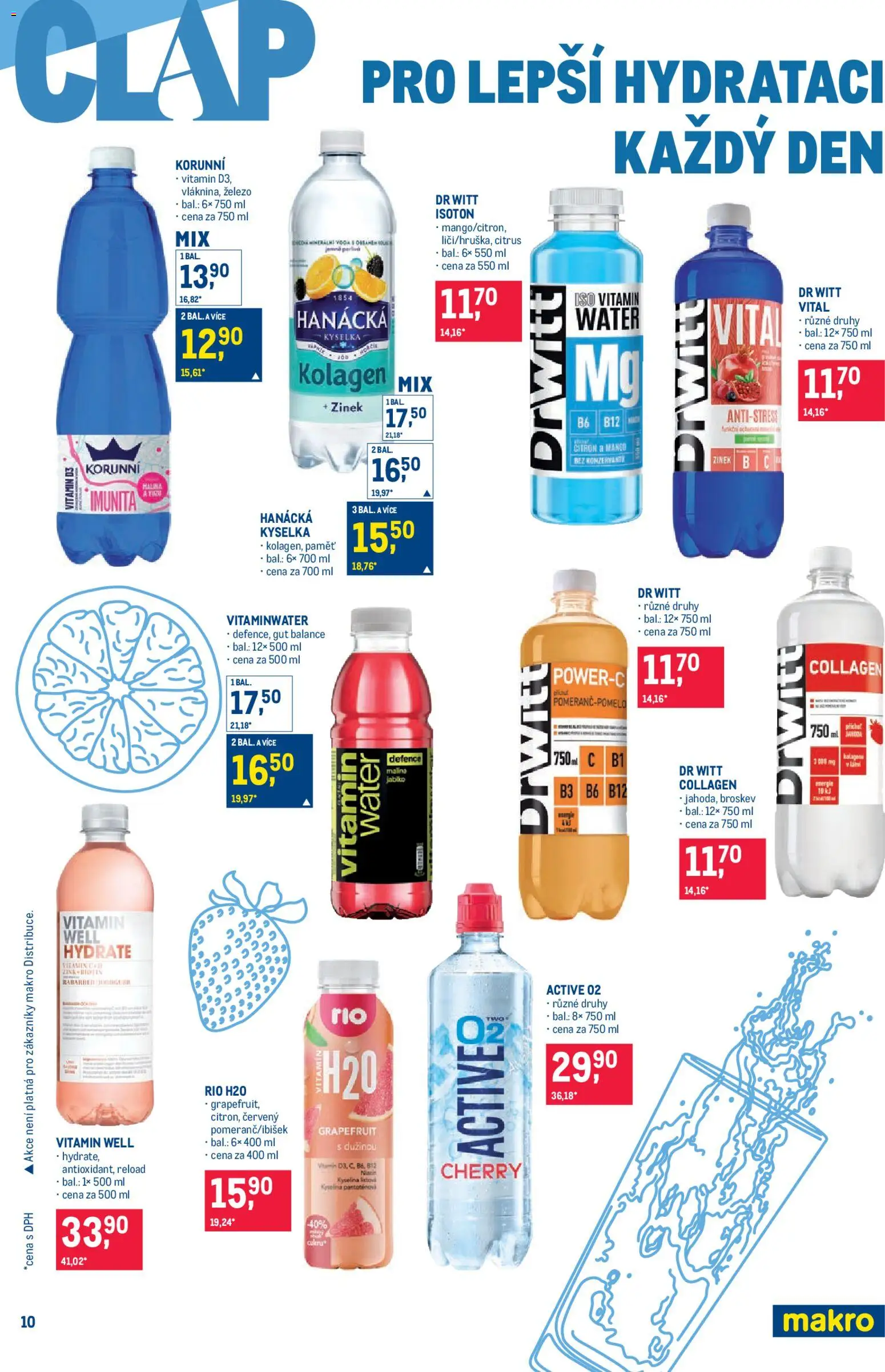 Makro leták - Pro milovníky jídla od 11.02.2026 | Strana: 10 | Produkty: Drwitt, Kolagen, Citron