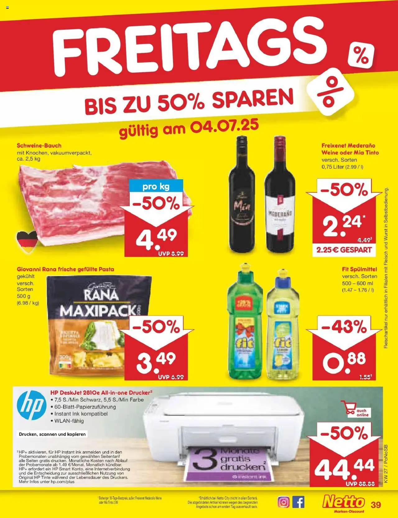 Netto Marken-Discount prospekt Amberg	 - gültig ab dem 29.06.2025 | Seite: 61 | Produkte: Freixenet, Freixenet mederano, Wurst, Fleisch