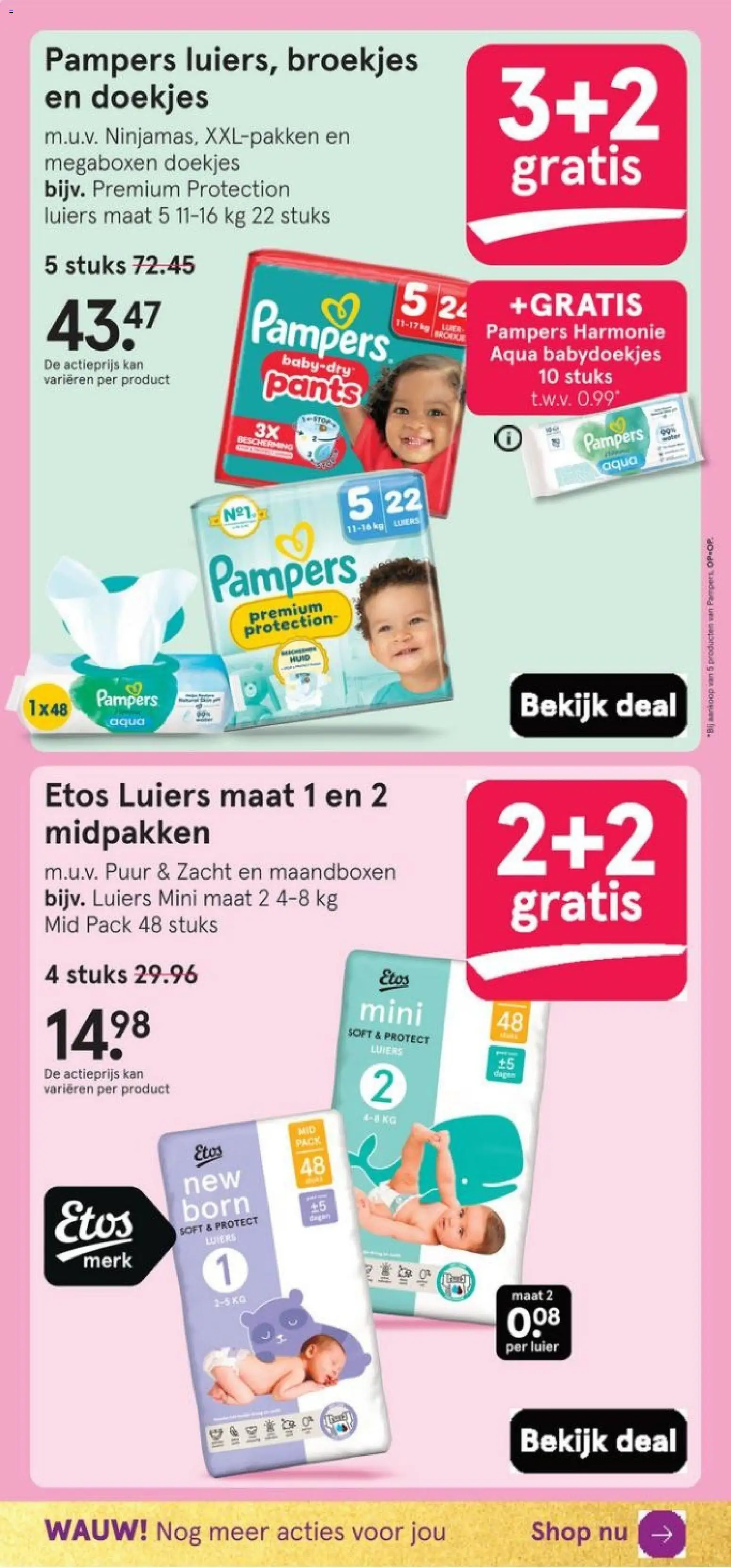 {H1} | Pagina: 56 | Producten: Ostyalap, Kan, Pampers, Babydoekjes