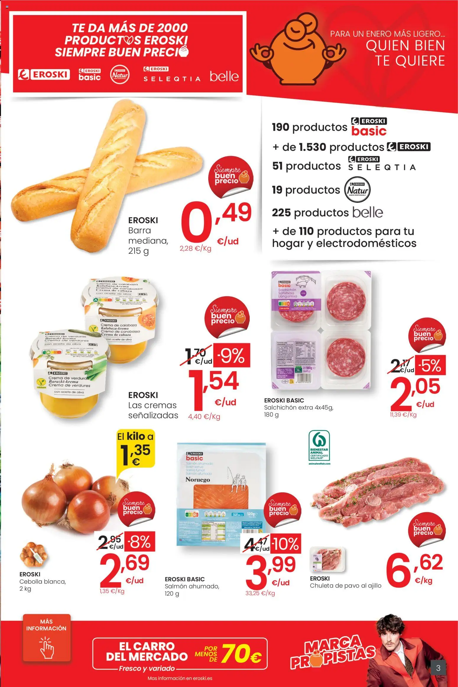 Eroski - Center │ válido desde el 05.01.2026 | Página: 3 | Productos: Aceite, Crema, Té, Aceite de oliva