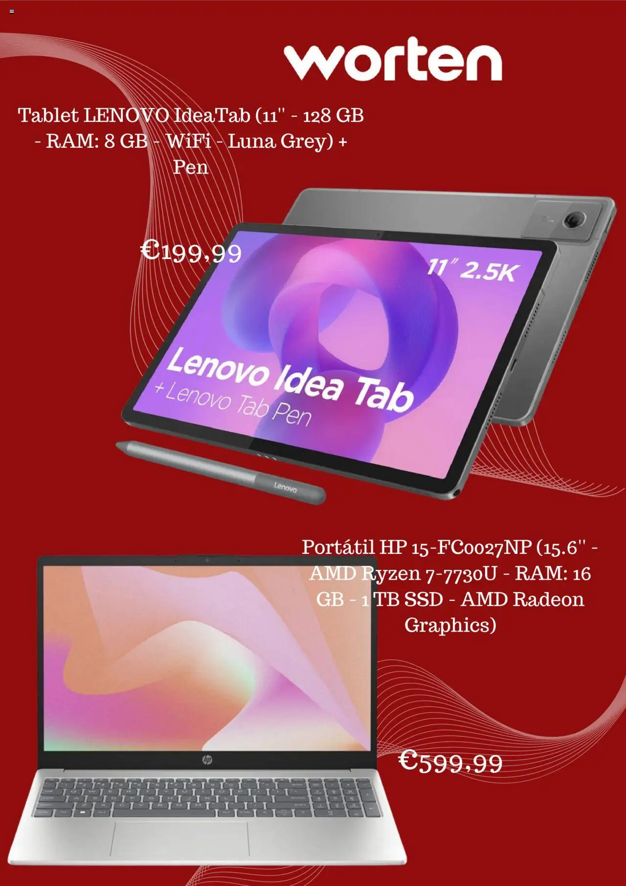 Worten Promoções │ válido de 01.08.2025 | Página: 2 | Produtos: Tablet