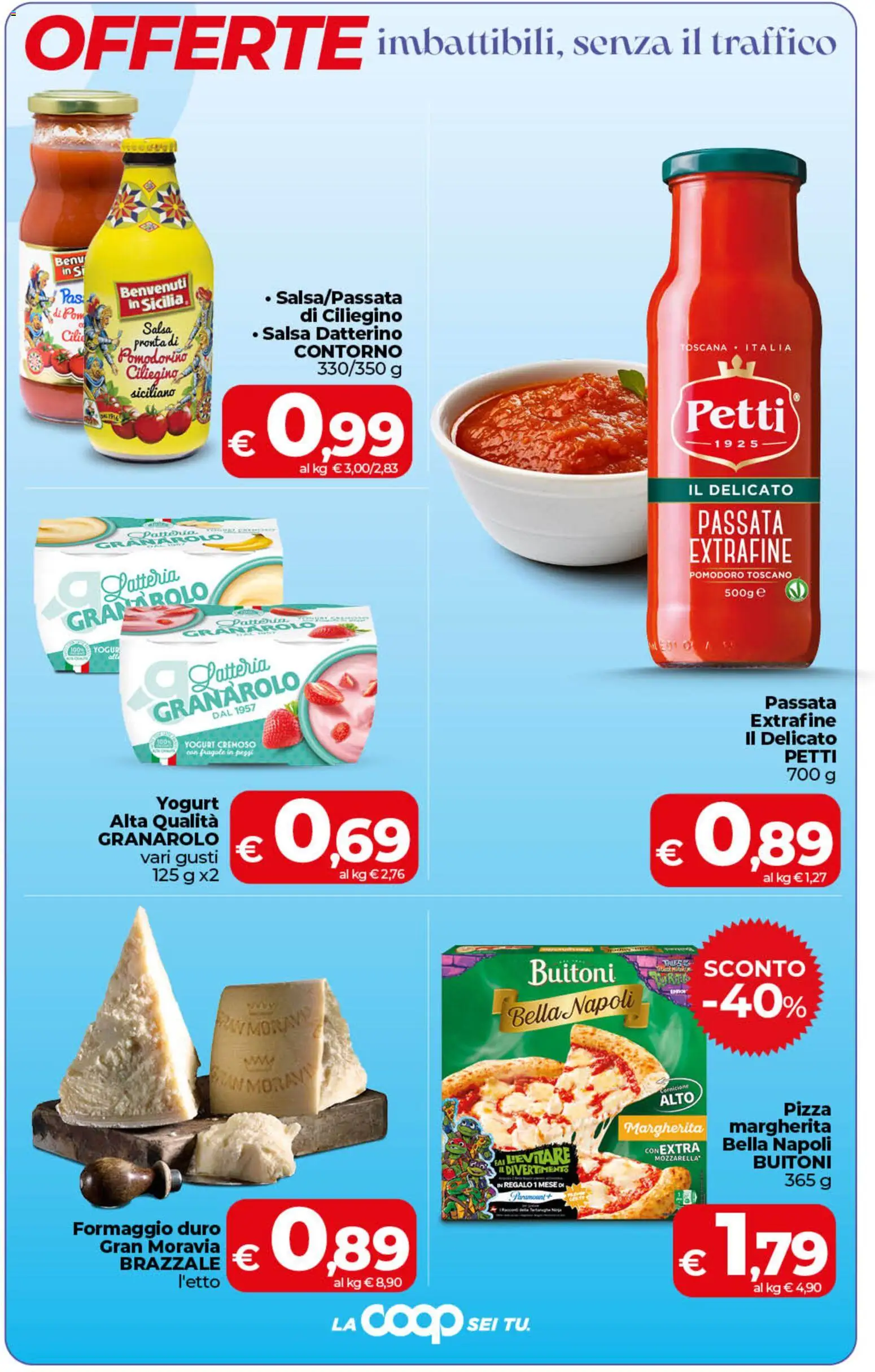 Volantino COOP del 07.04.2026 | Pagina: 3 | Prodotti: Yogurt, Pizza, Fragole, Formaggio