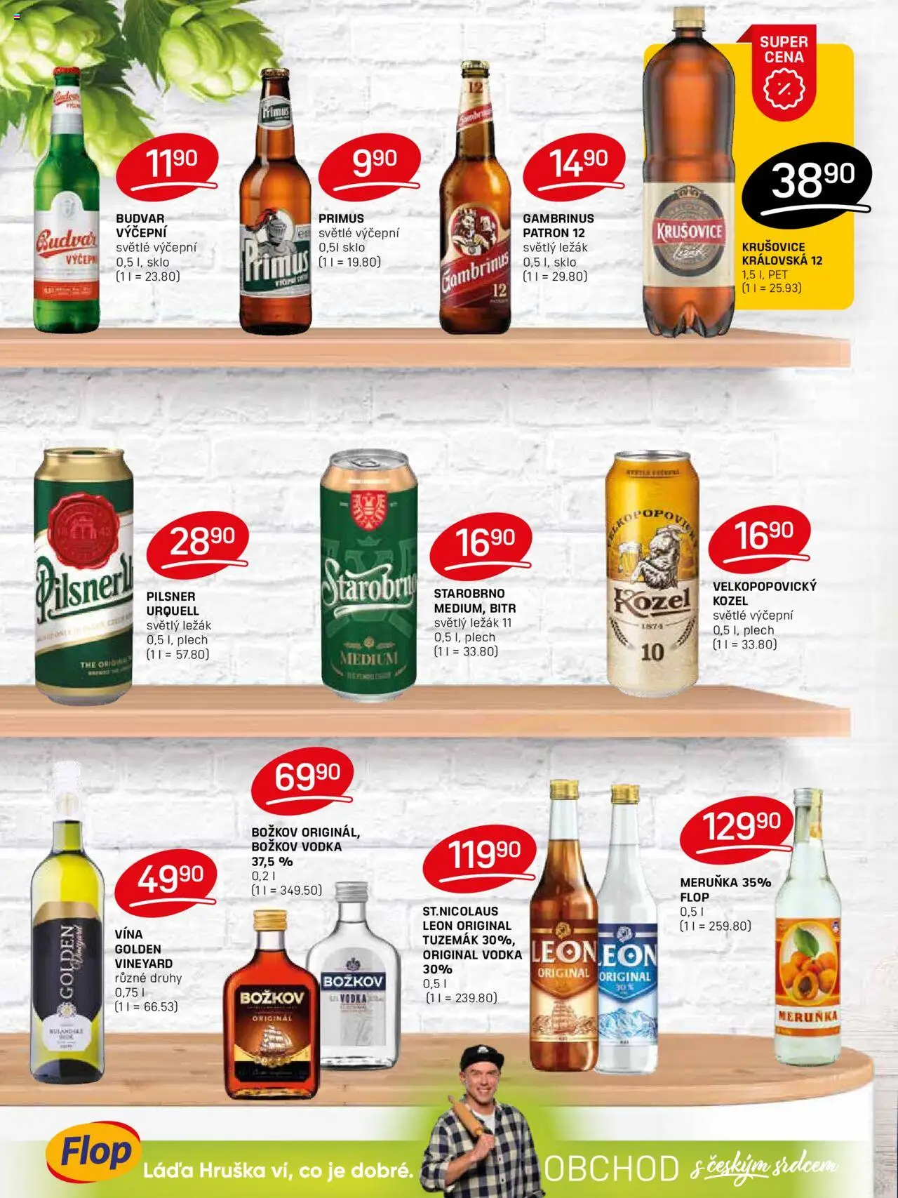 Flop leták od 22.10.2025 | Strana: 10 | Produkty: Budvar, Kozel, Krušovice, Božkov