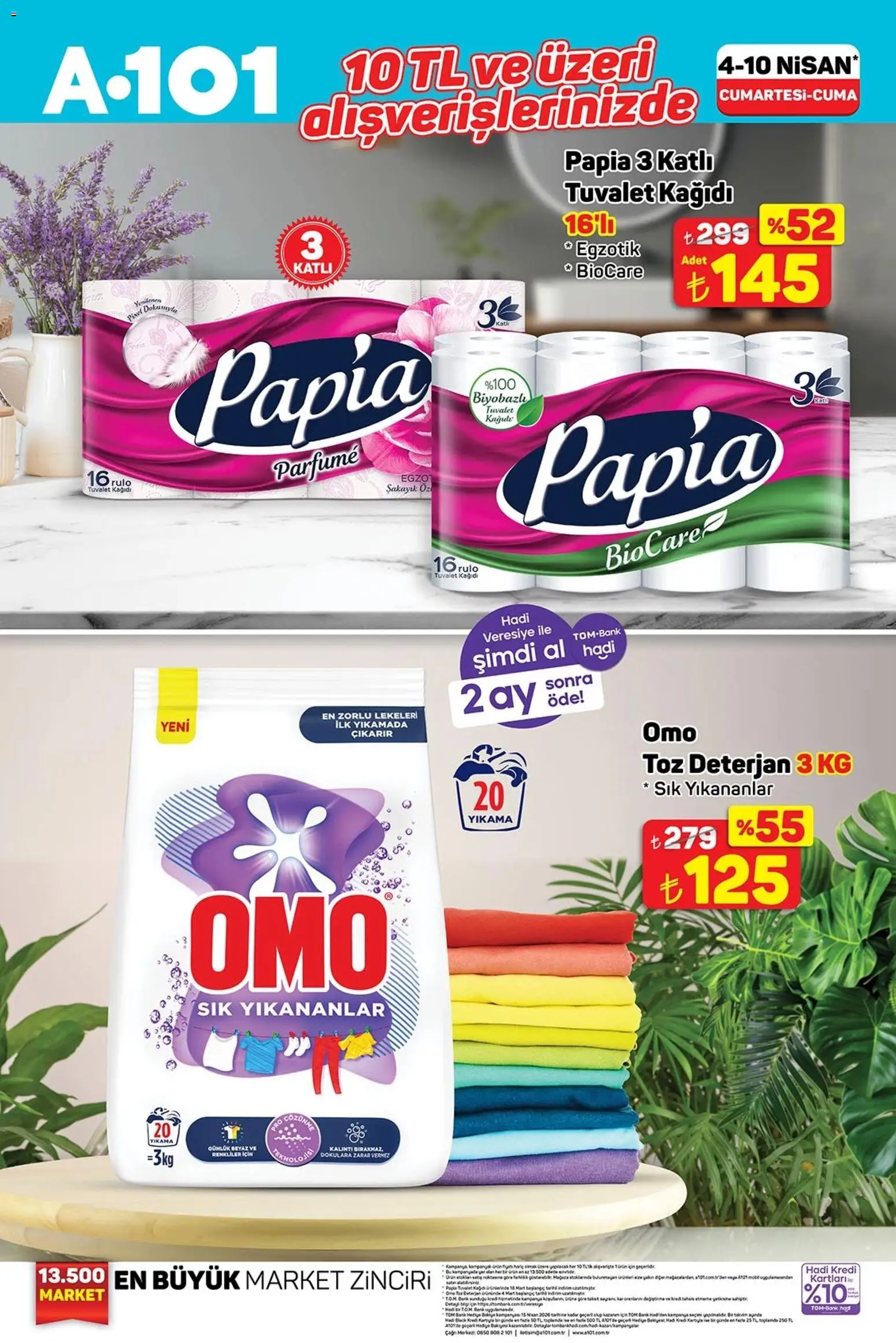 A101 Katalog - 04.04.2026 tarihinden itibaren geçerlidir | Sayfa: 5 | Ürünler: Tuvalet, Deterjan, Tuvalet kağıdı
