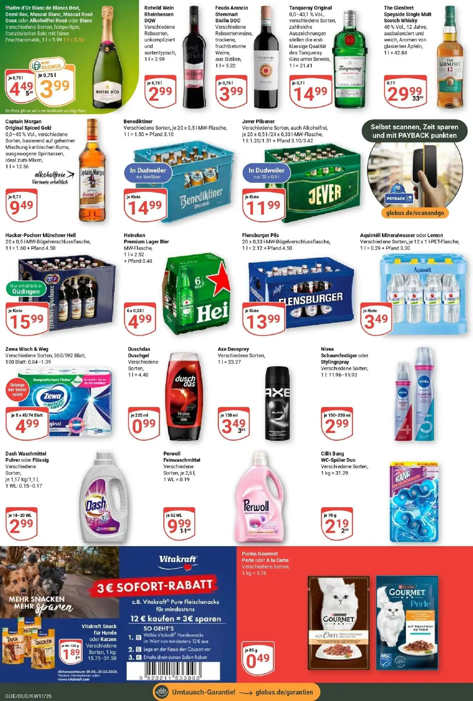 Globus prospekt Saarbrücken-Dudweiler	 – gültig ab 09.03.2026 | Seite: 5 | Produkte: Perwoll, Flensburger, Heineken, Waschmittel