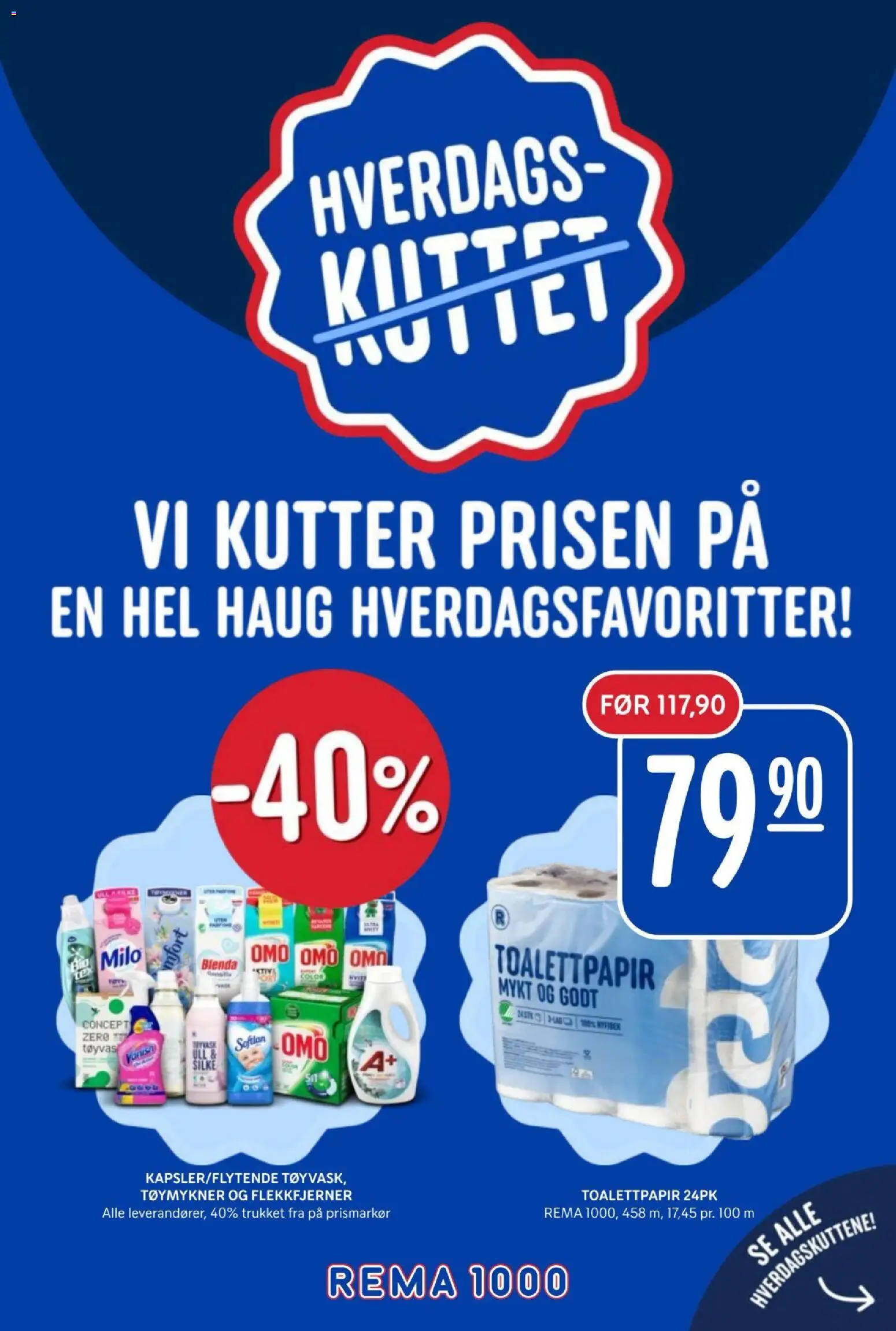 {H1} | Side: 2 | Produkter: Tøymykner, Flekkfjerner, Toalettpapir, Kutter