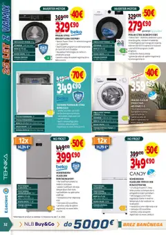 E.leclerc katalog │ velja od 20.08.2025 | Stran: 32 | Izdelki: Hladilnik, Pralni stroj, Košara, Sadje