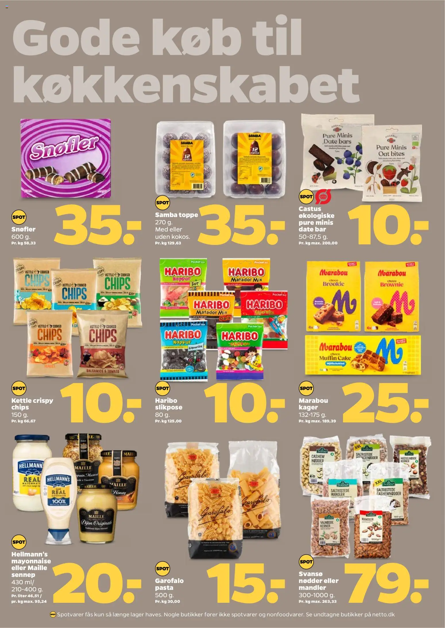 Netto tilbudsavis – gyldig fra 11.04.2026 | Side: 16 | Produkter: Pasta, Chips, Nødder, Cashewnødder