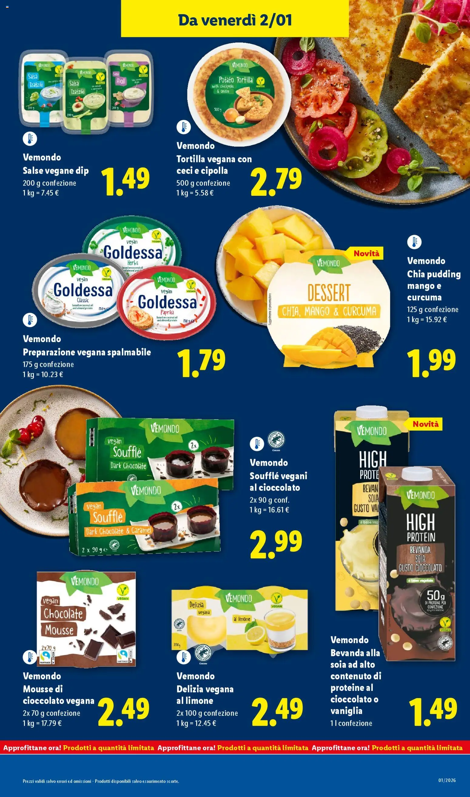 Volantino Lidl del 29.12.2025 | Pagina: 23 | Prodotti: Cioccolato, Ceci, Mango, Cacao