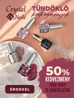 Crystal Nails Tündöklő kedvezmények - amely érvényes a következő dátumtól: 21.04.2026