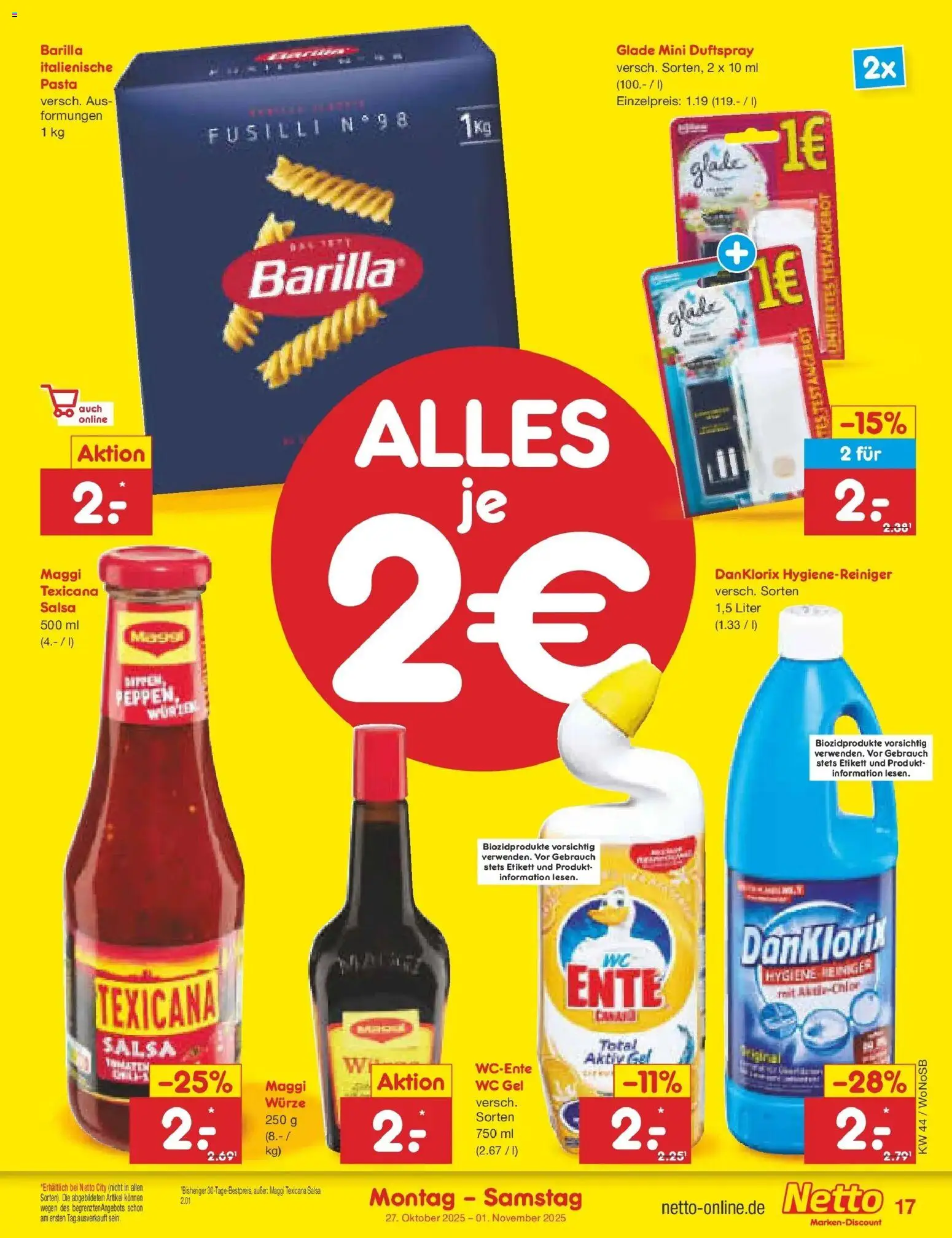 Netto Marken-Discount prospekt Pirna	 – gültig ab 27.10.2025 | Seite: 19 | Produkte: Maggi, Barilla, Pasta, Ente