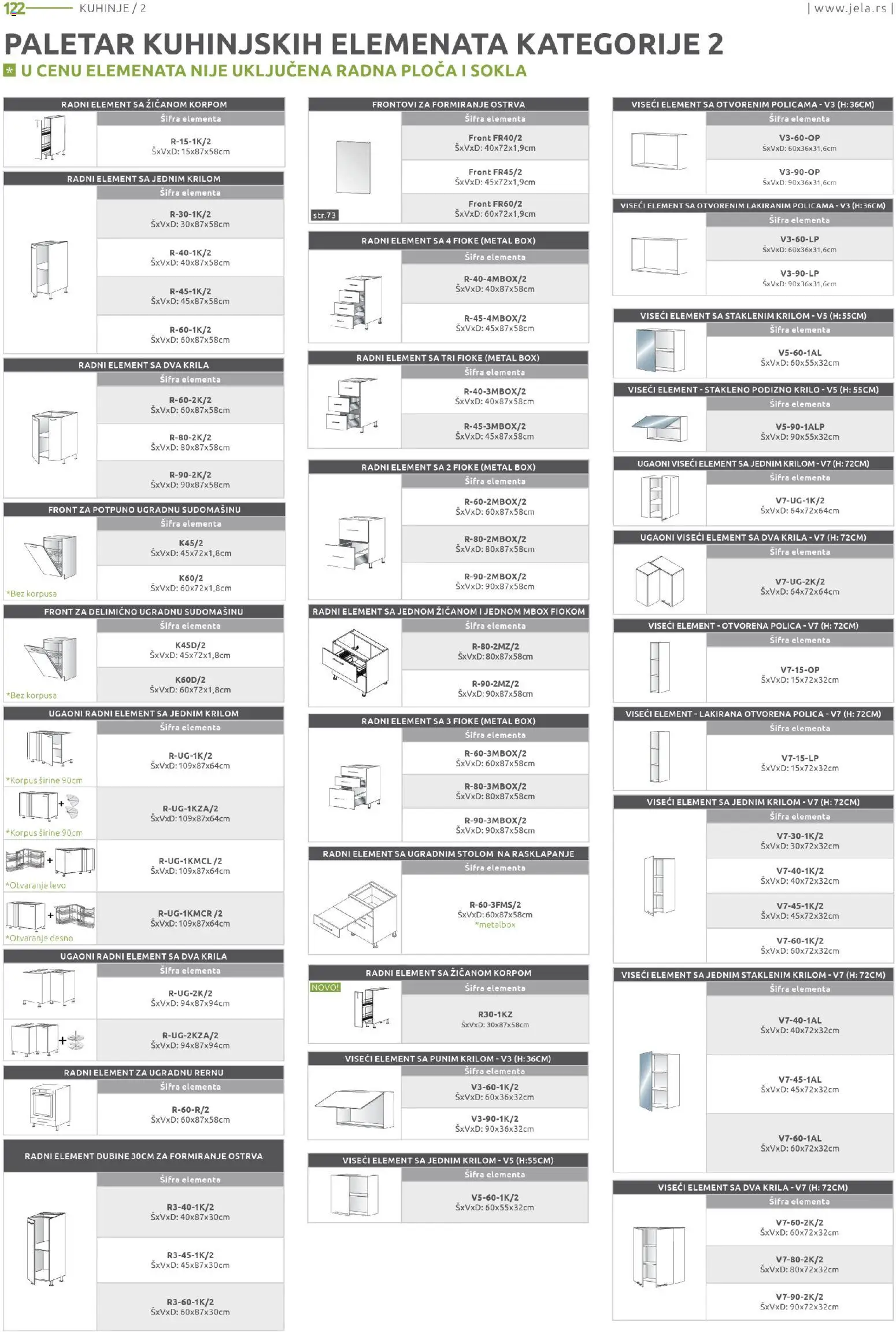 Jela katalog - važi od 15.12.2025 | Strana: 122 | Proizvode: Polica, Radna ploča