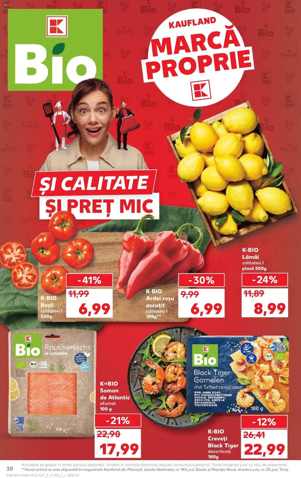 Noul catalog Kaufland – valabil de la 08.10.2025 | Pagină: 38 | Produse: Şerit ödül, Ardei, Roșii