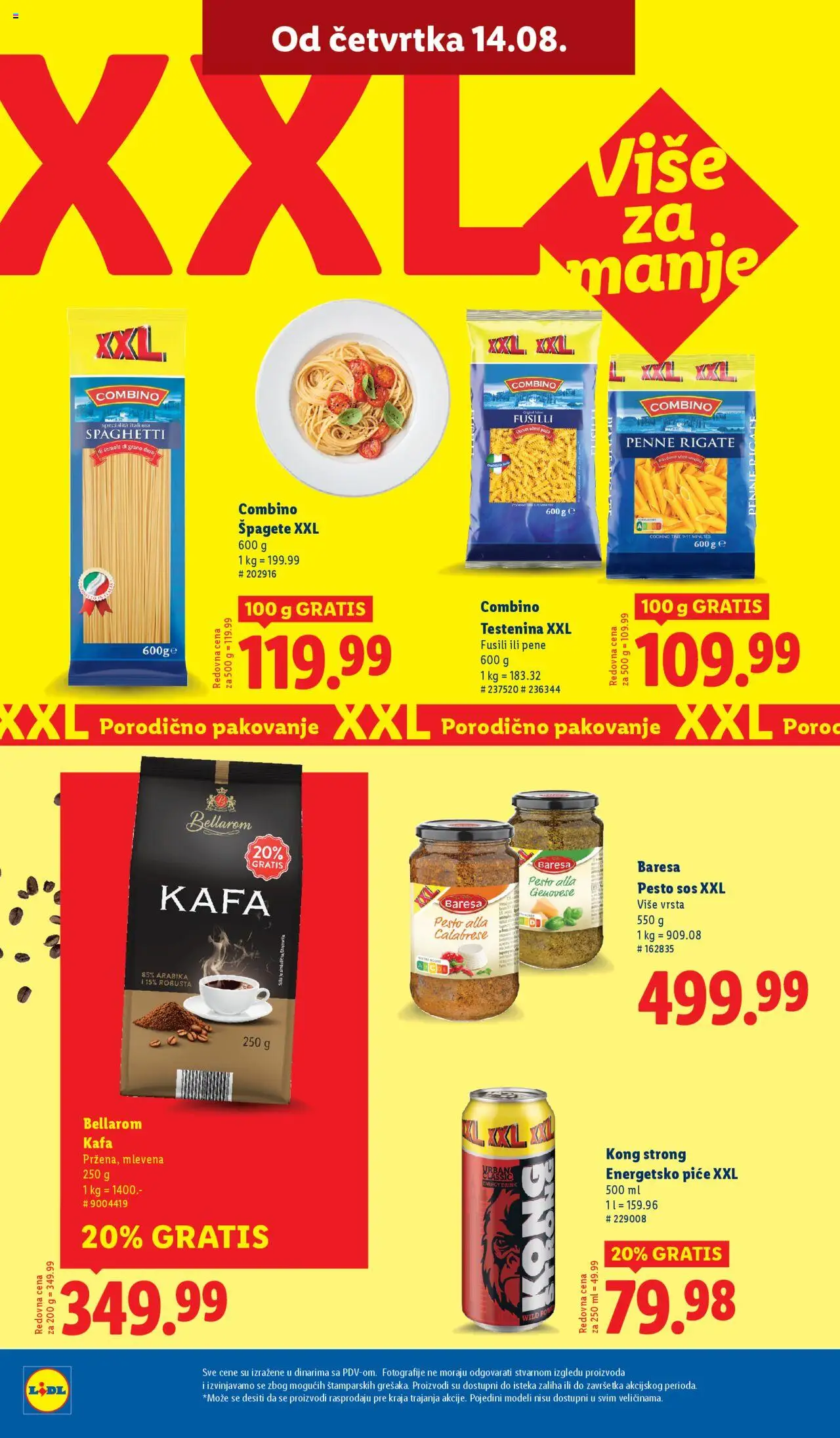 Lidl katalog - važi od 14.08.2025 | Strana: 28 | Proizvode: Pesto, Sos, Pakovanje, Kafa