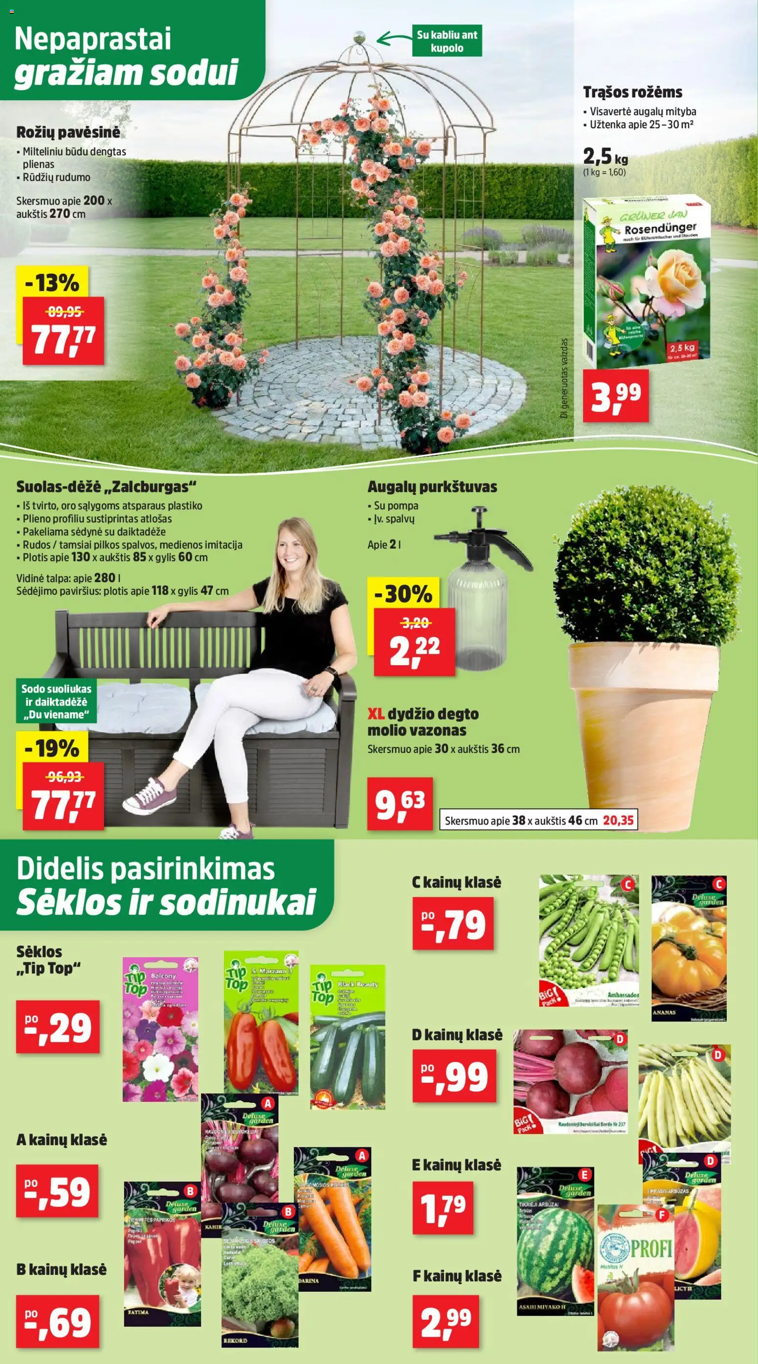 Thomas Philipps akcijos nuo 07.04.2026 | Puslapis: 2 | Prekių: Sėklos, Vazonas