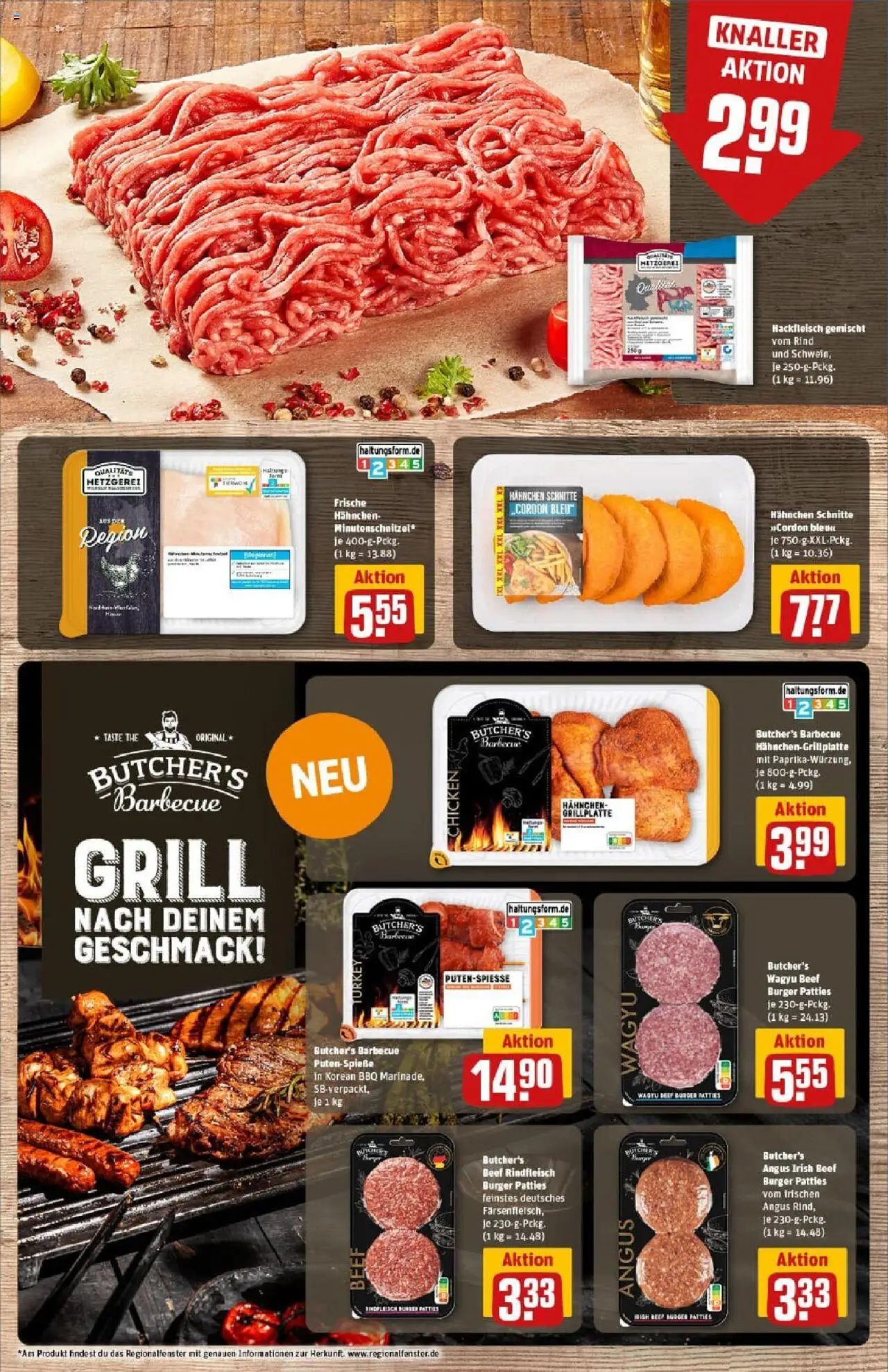 Rewe prospekt Erkelenz	 - gültig ab dem 13.07.2025 | Seite: 8 | Produkte: Grill, Hahnchen, Rindfleisch, Hackfleisch