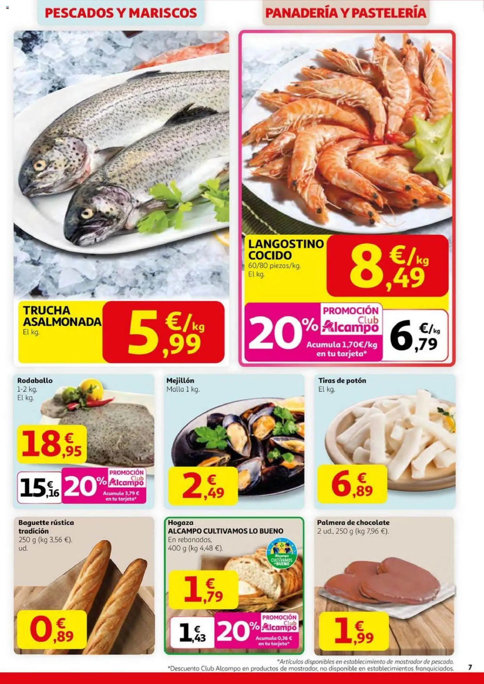 Alcampo -  Black Friday │ válido desde el 06.11.2025 | Página: 7 | Productos: Chocolate, Panadería, Langostino