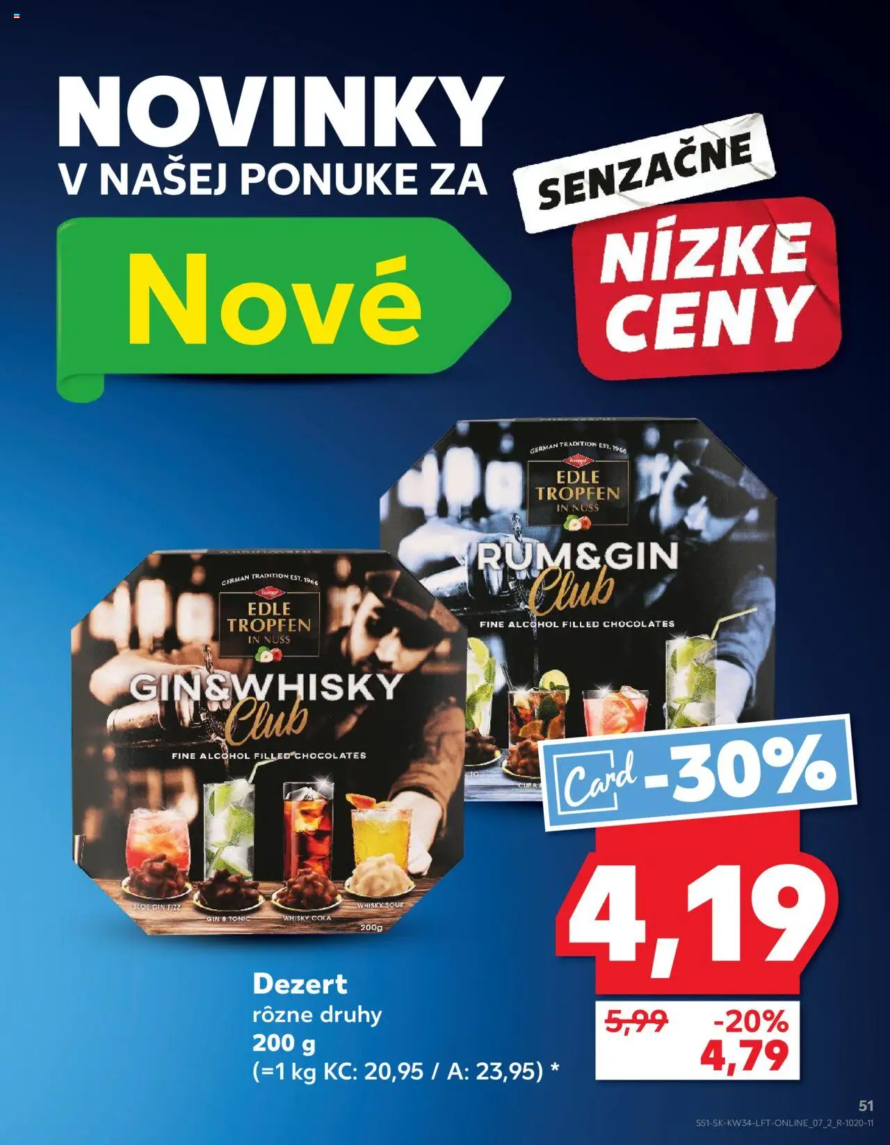 Nové Kaufland akcie – leták je platný od 21.08.2025 | Strana: 51 | Produkty: Gin, Whisky, Cola