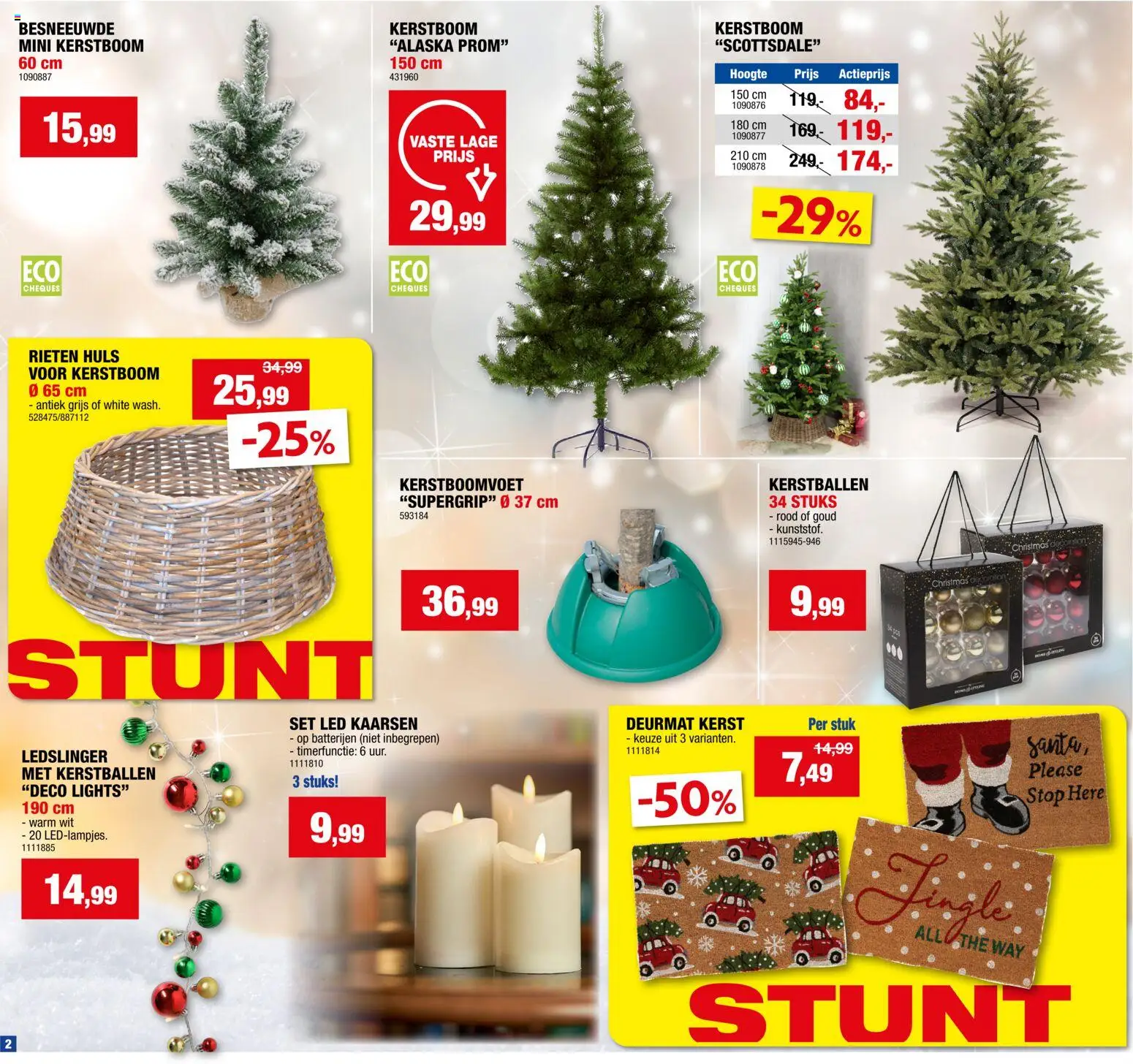 {H1} | Pagina: 2 | Producten: Kaarsen, Deurmat, Batterijen