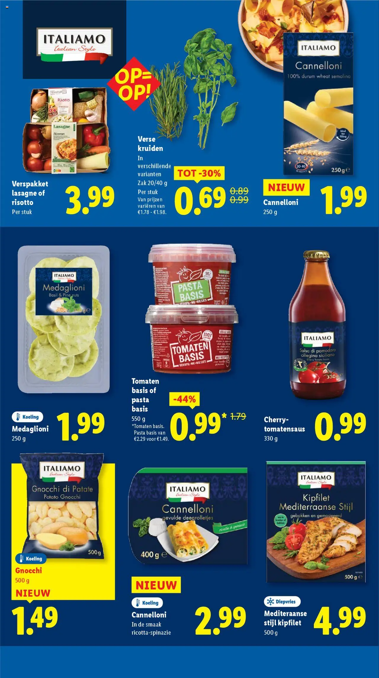  | Pagina: 27 | Producten: Spinazie, Tomaten, Zak, Ricotta
