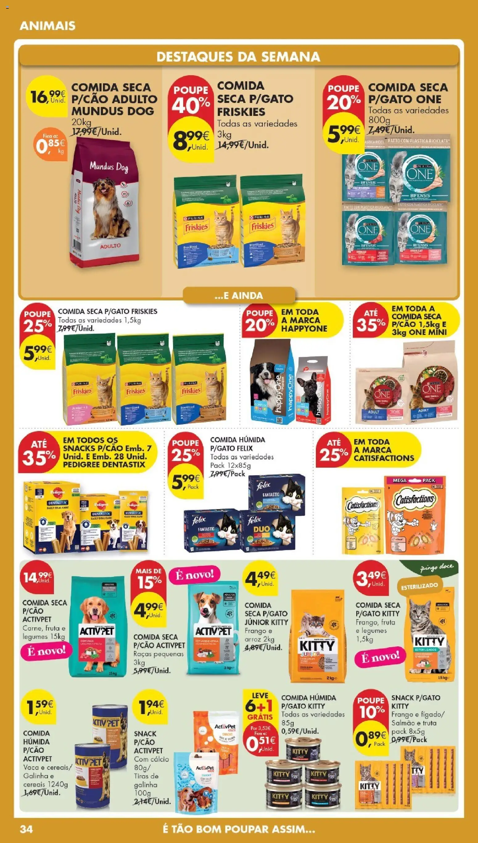 Pingo Doce Poupe Esta Semana Madeira │ válido de 31.03.2026 | Página: 34 | Produtos: Vitela, Cálcio, Arroz, Cereais