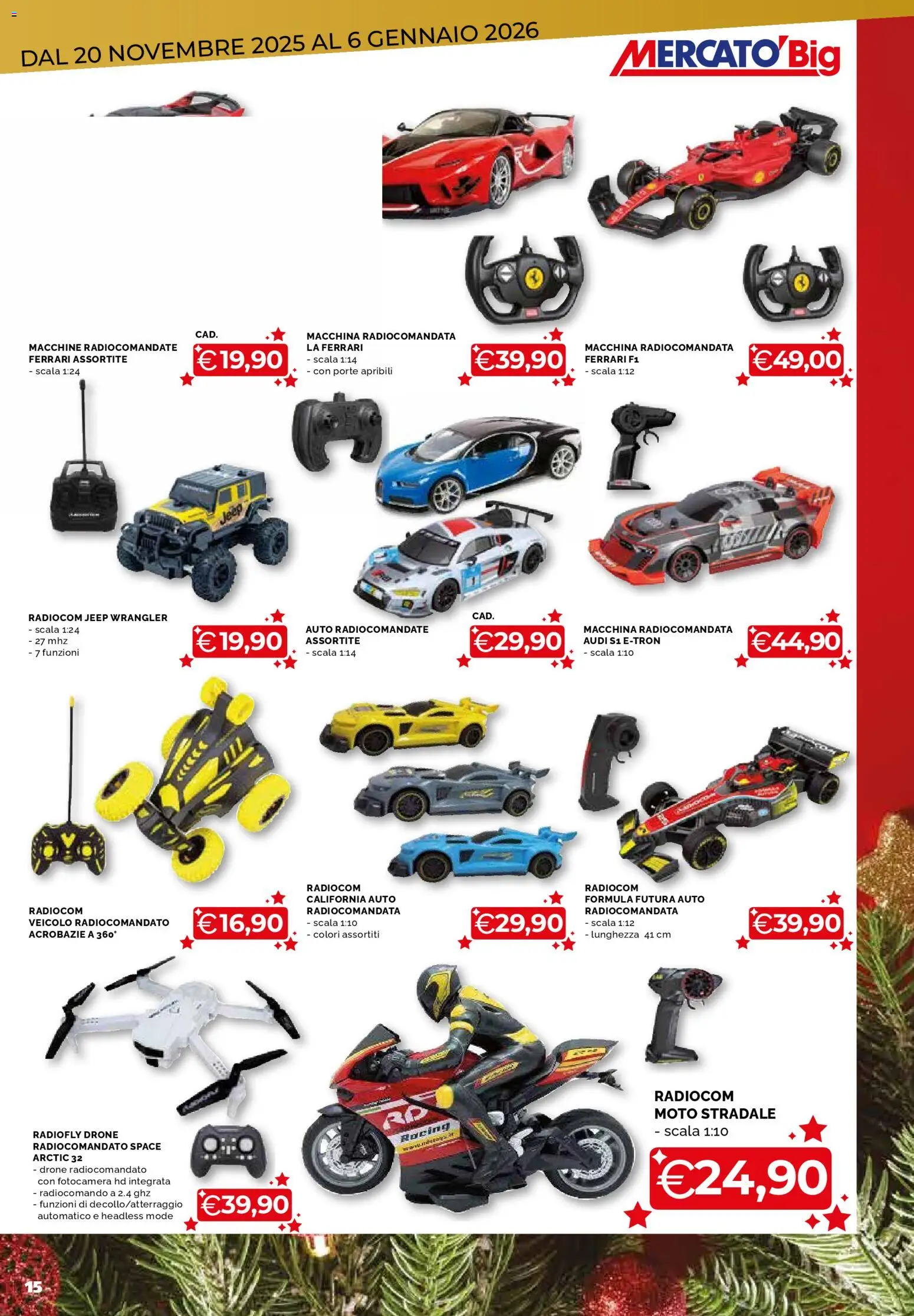 Volantino Mercatò del 20.11.2025 | Pagina: 15 | Prodotti: Drone, Fotocamera, Scala