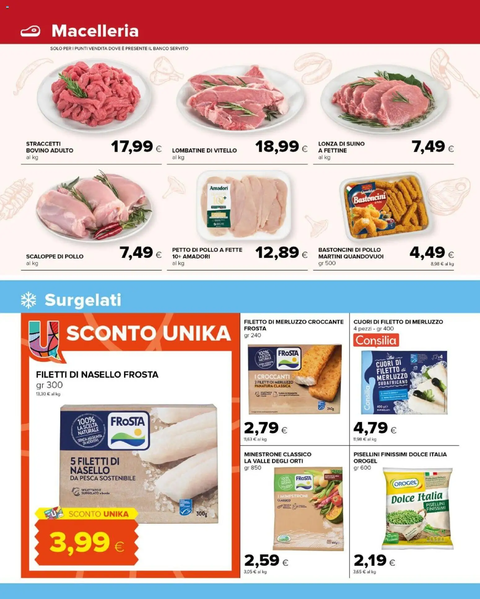 Volantino Tigre del 25.02.2026 | Pagina: 4 | Prodotti: Petto di Pollo, Pollo, Pesca, Vitello