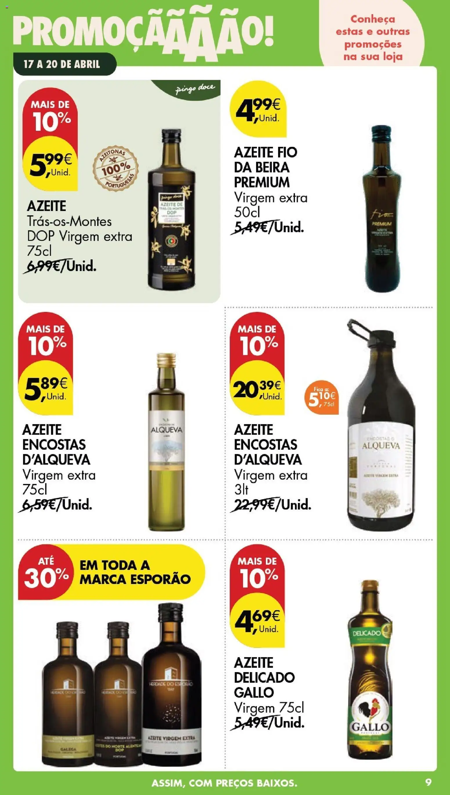 Pingo Doce Poupe este Fim de Semana │ válido de 17.04.2026 | Página: 9 | Produtos: Azeite