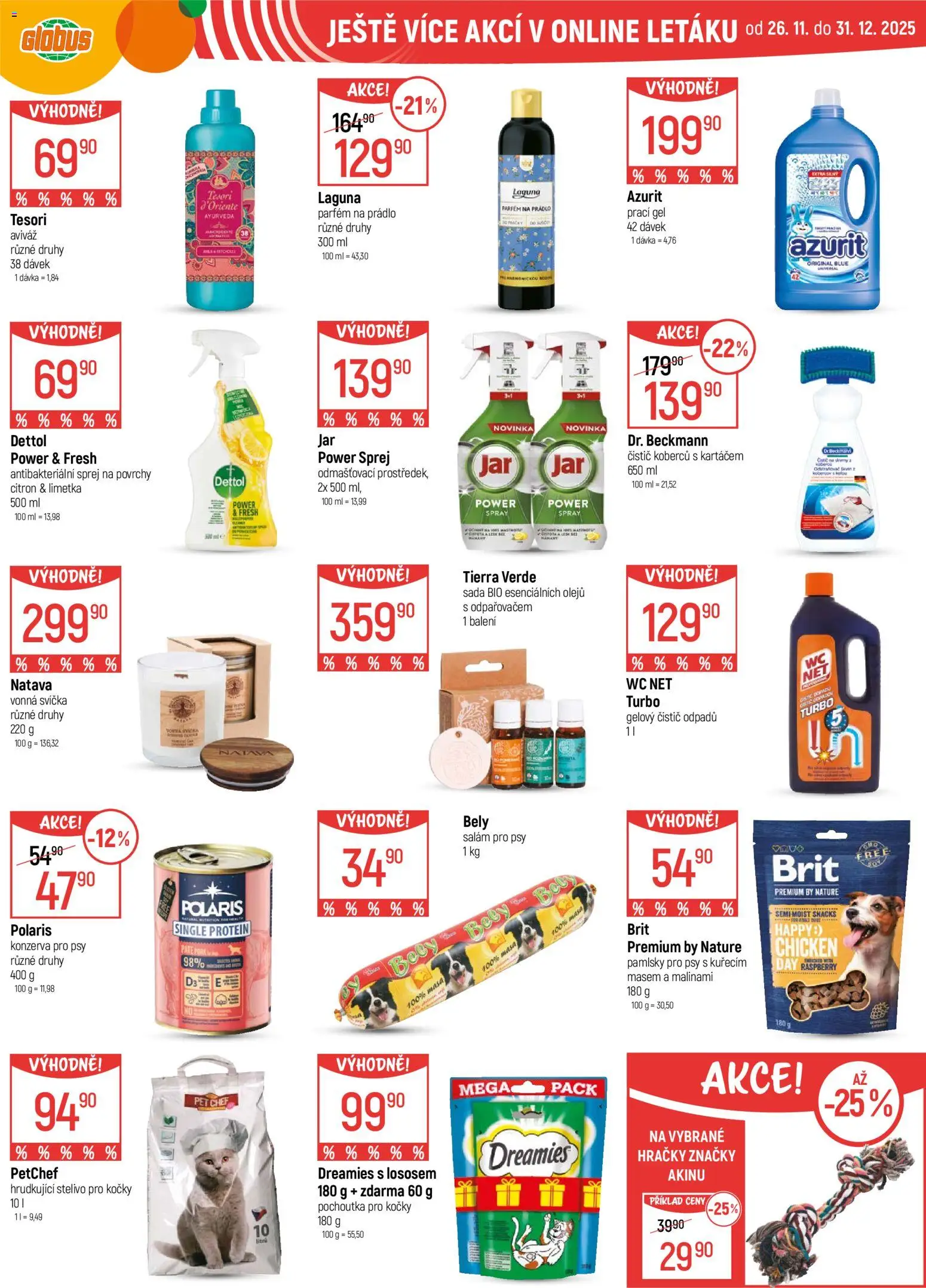 Globus leták - Chomutov od 03.12.2025 | Strana: 53 | Produkty: Prací gel, Hračky, Stelivo, Čistič odpadů