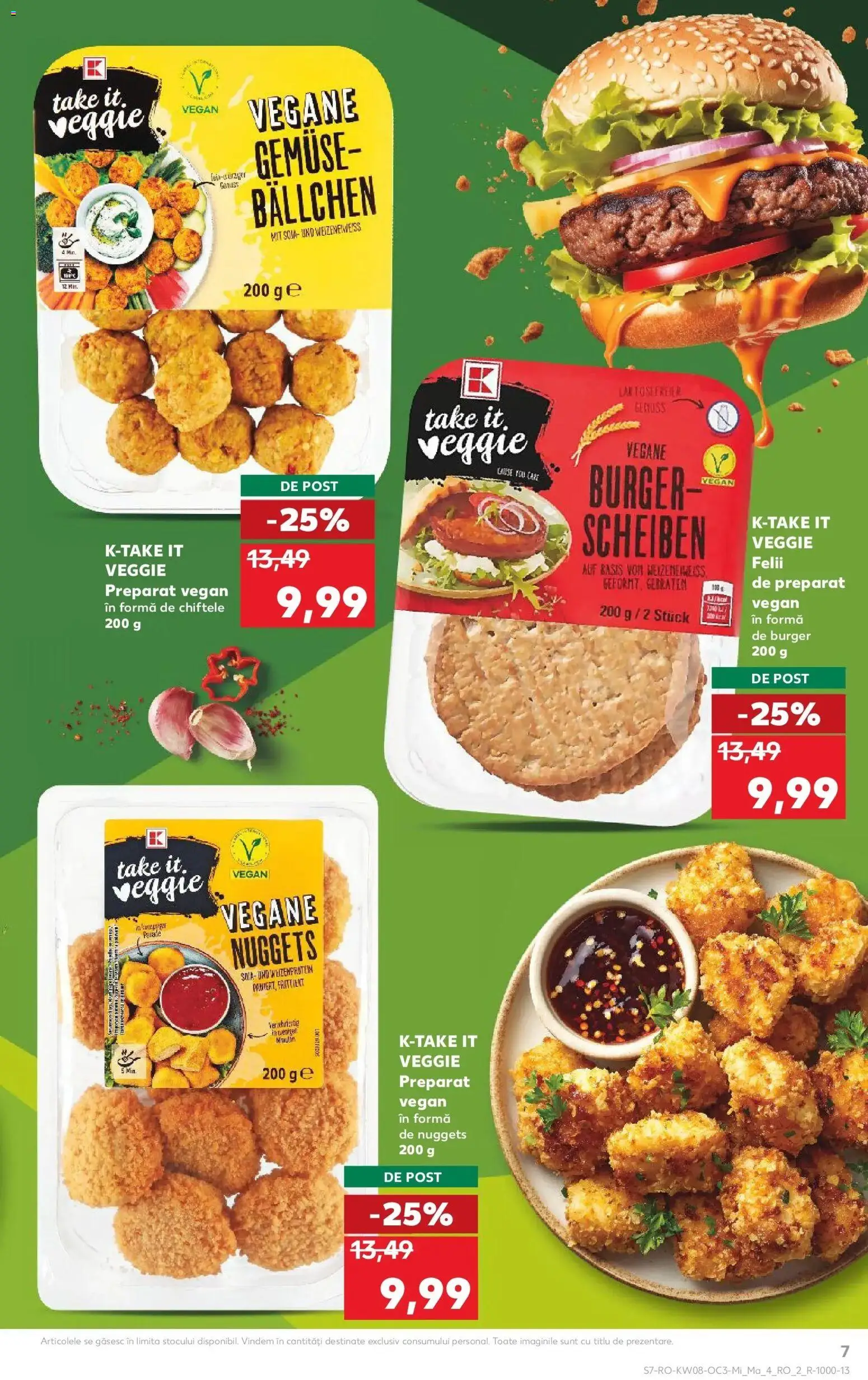 Noul catalog Kaufland – valabil de la 18.02.2026 | Pagină: 7 | Produse: Burger, Chiftele
