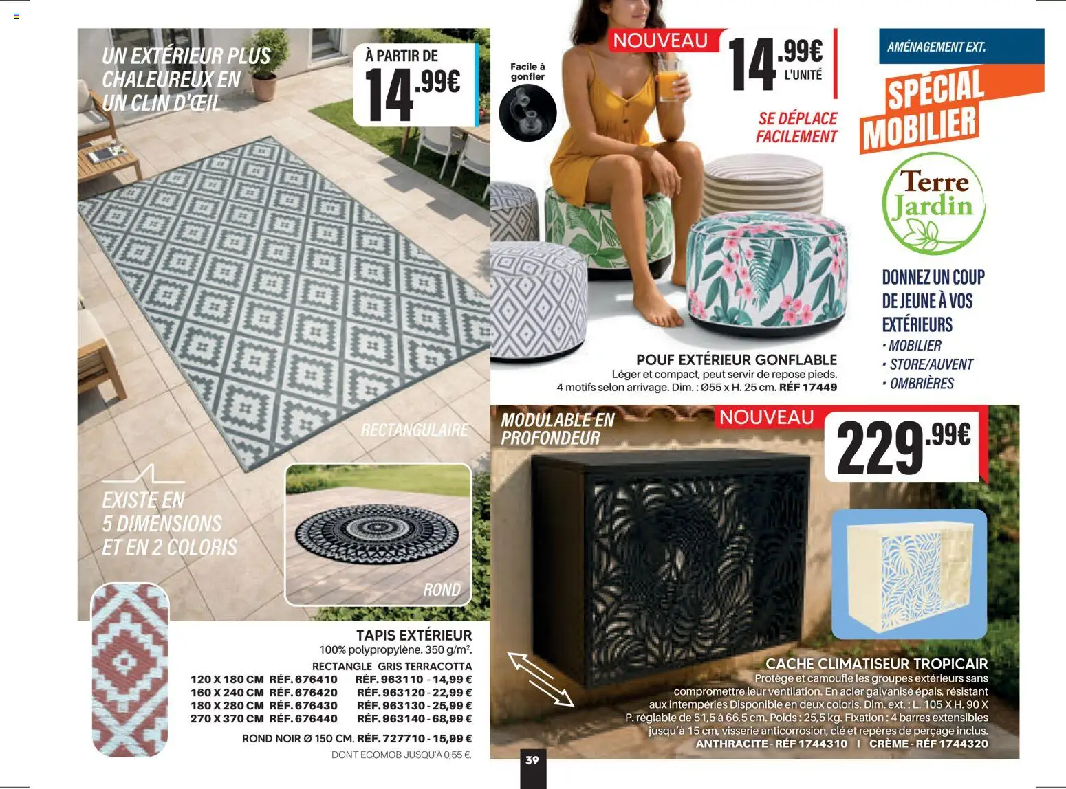 {H1} | Page: 39 | Produits: Clé, Poids, Tapis, Crème