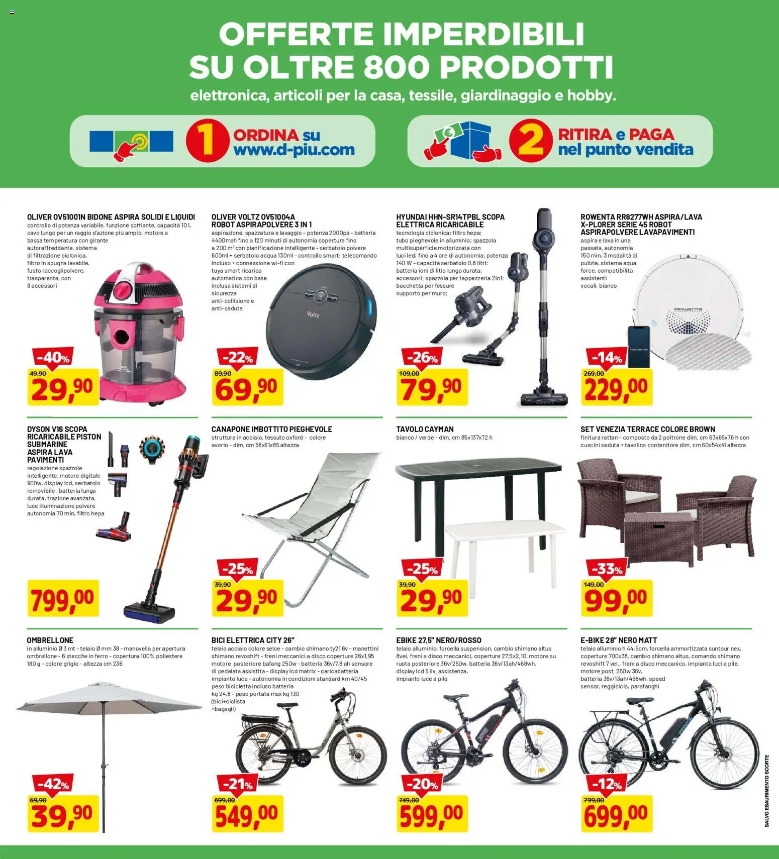 Volantino D Più del 09.04.2026 | Pagina: 19 | Prodotti: Scopa, Cavo, Contenitore, Alluminio