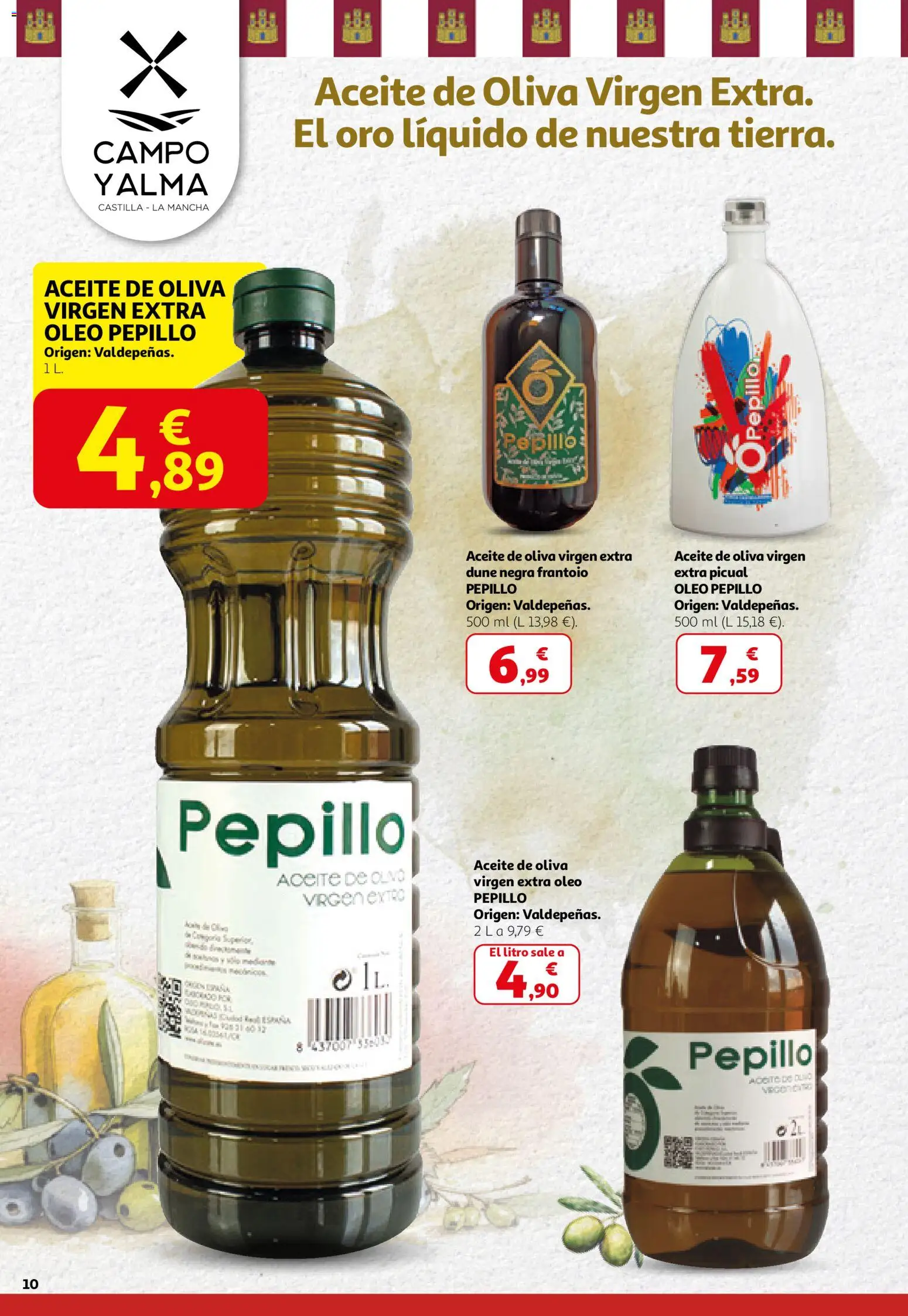Alcampo - Campo y Alma Nacional 2026 │ válido desde el 26.02.2026 | Página: 10 | Productos: Aceite, Aceite de oliva, Aceite de oliva virgen extra