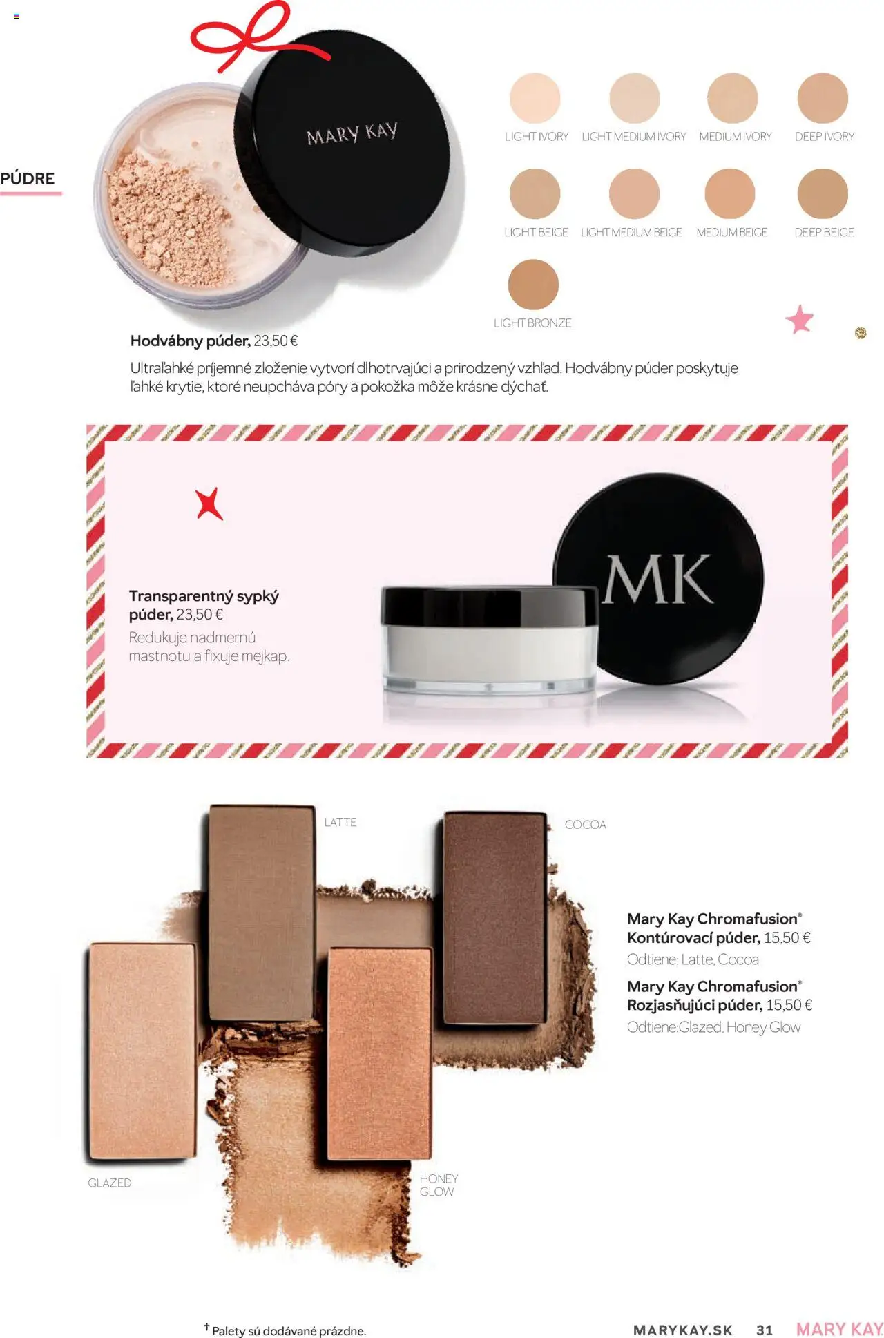 Nové Mary Kay akcie – leták je platný od 01.10.2025 | Strana: 31 | Produkty: Púder