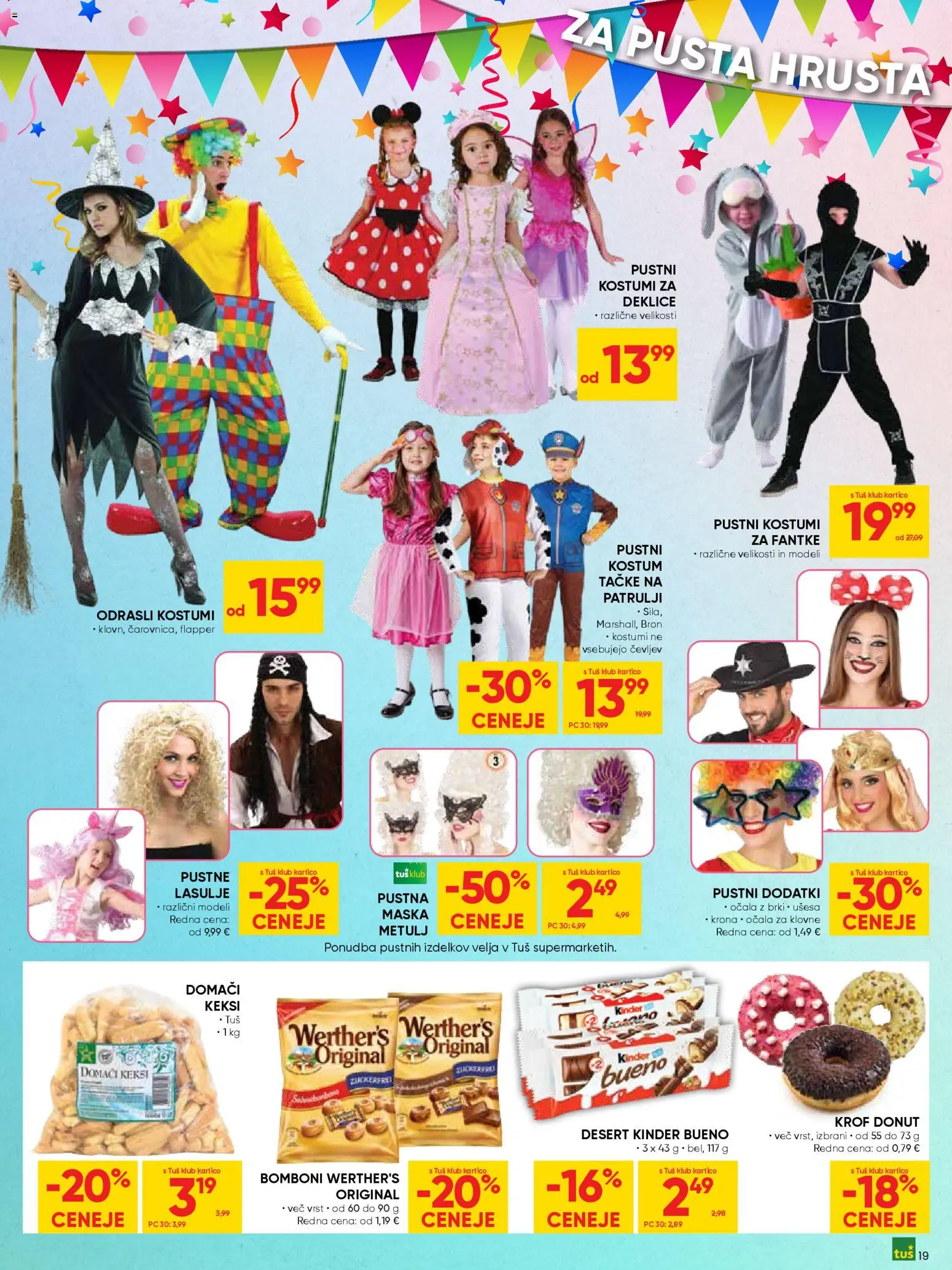 Novi Tuš katalog ponudbe – veljaven od 21.01.2026 | Stran: 19 | Izdelki: Keksi, Maska, Ocala