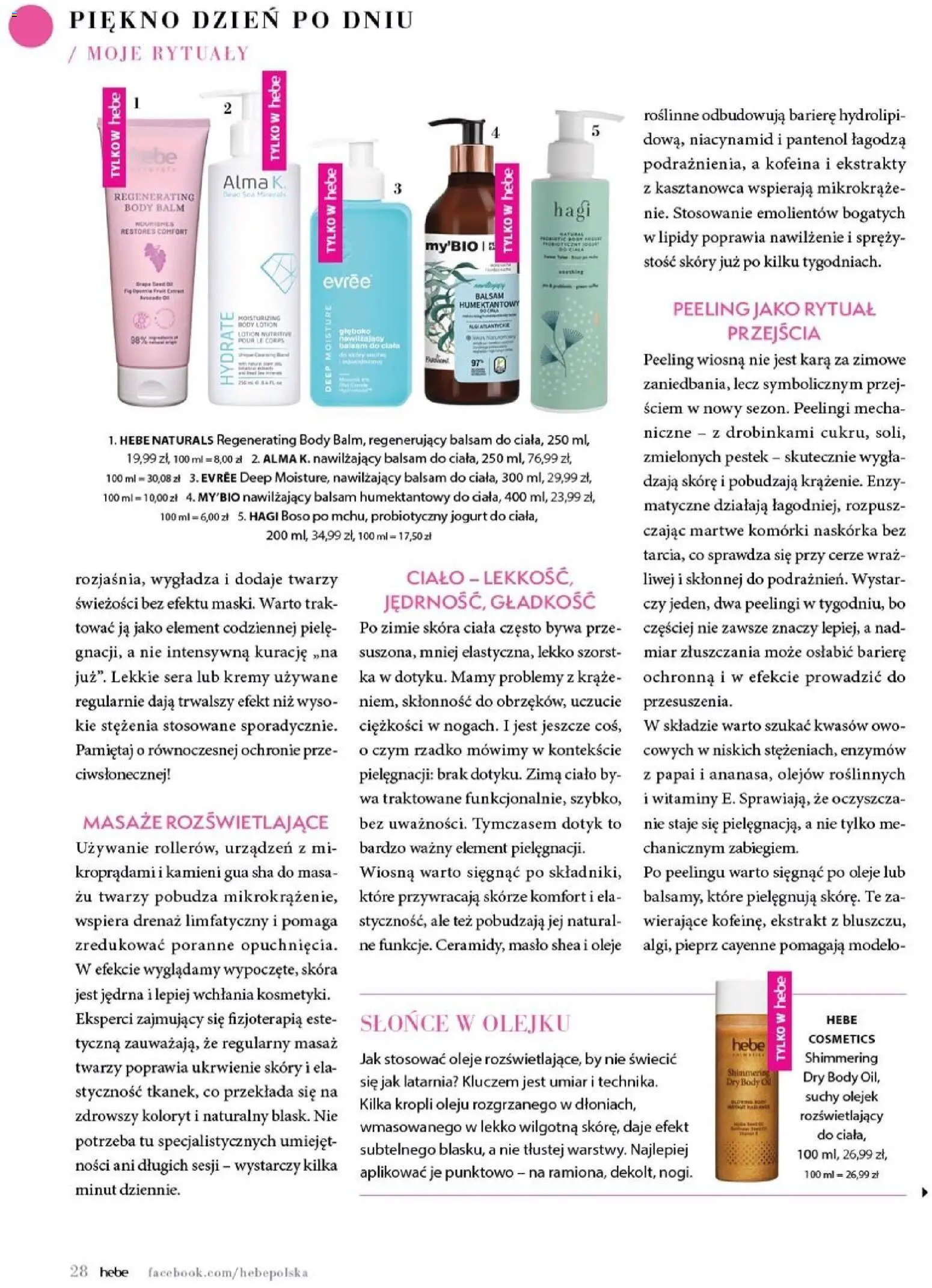 Hebe gazetka - Magazyn od 01.03.2026 | Strona: 28 | Produkty: Jogurt, Body, Lotion, Pieprz