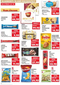 Náhled letáku TOBLERONE, Čokoláda různé druhy 100 g od 22.10.2025 | Strana: 36 | Produkty: Lindt, Tortilla, Bohemia chips, Sušenky